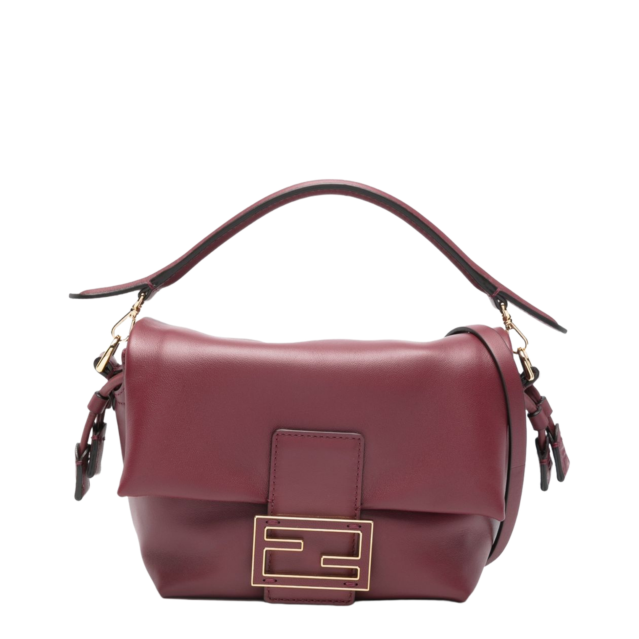 Mamma Baguette Small Nappa Leather Mini Bag - Burgundy - Image 1