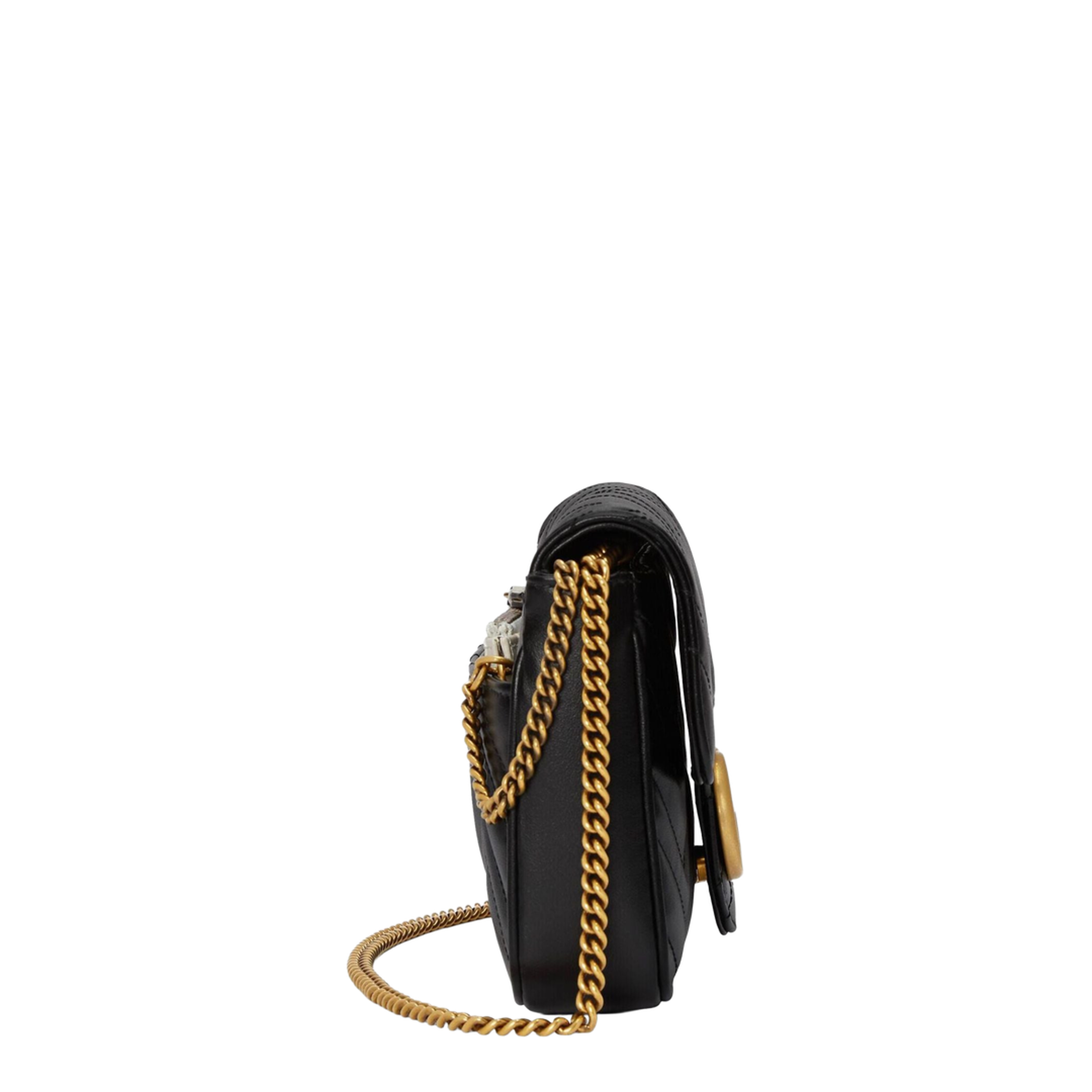 GG Marmont Leather Continental Wallet - Black - Image 3