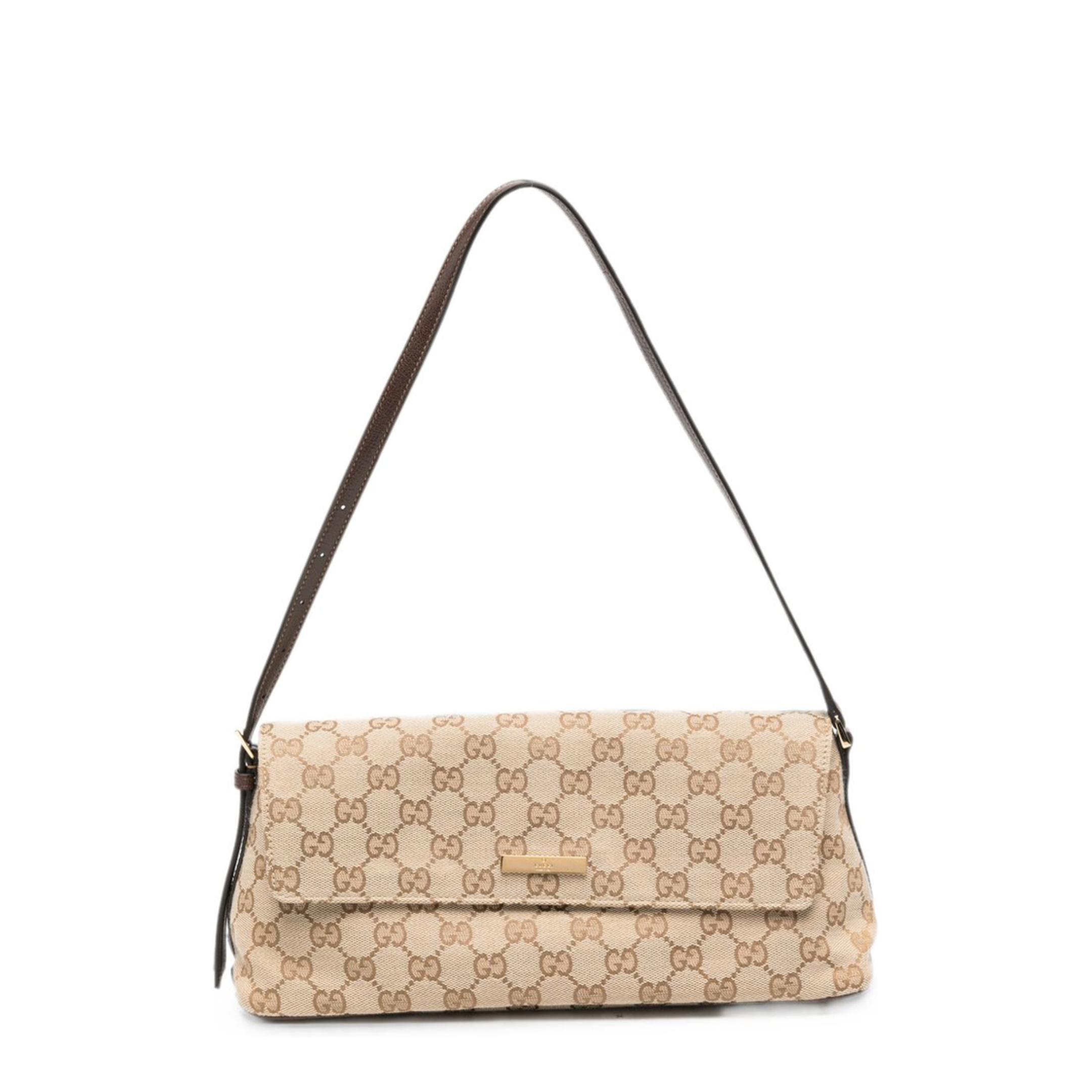 Madison Medium Canvas Shoulder Bag - Sand/Brown - Image 1