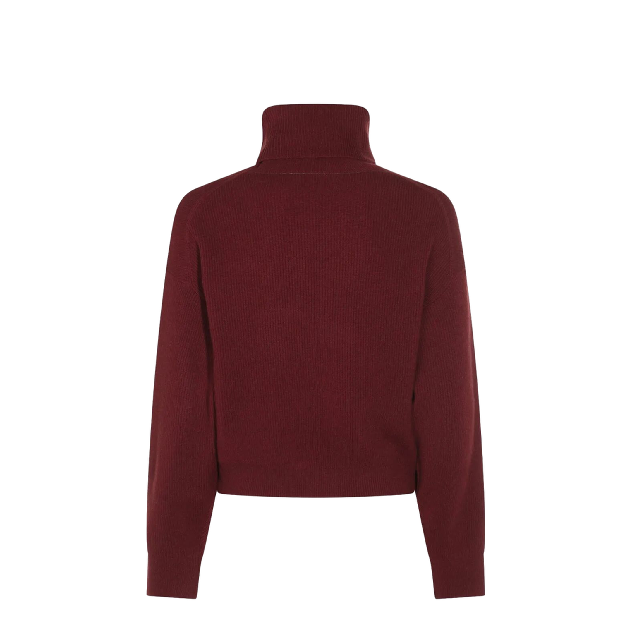 Cashmere Blend English Ribbed Turtleneck Sweater - Image 8