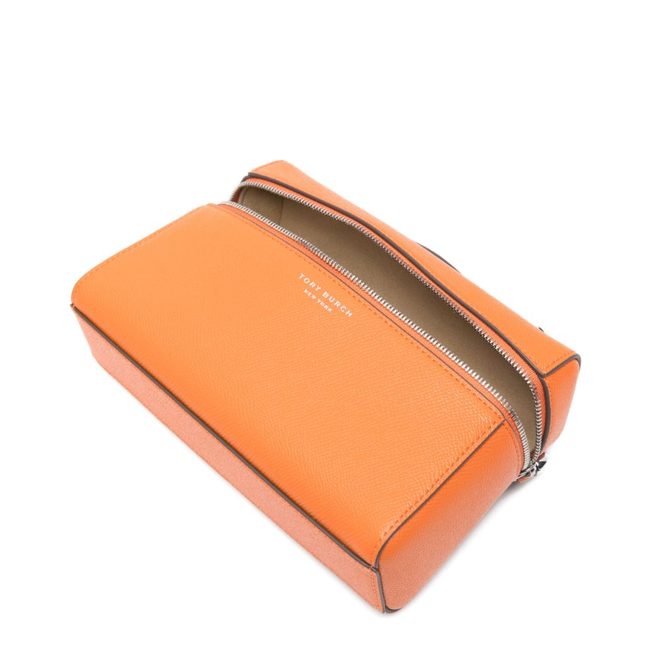 Romy Slim Saffiano Top-Handle Bag - Orange - Image 3