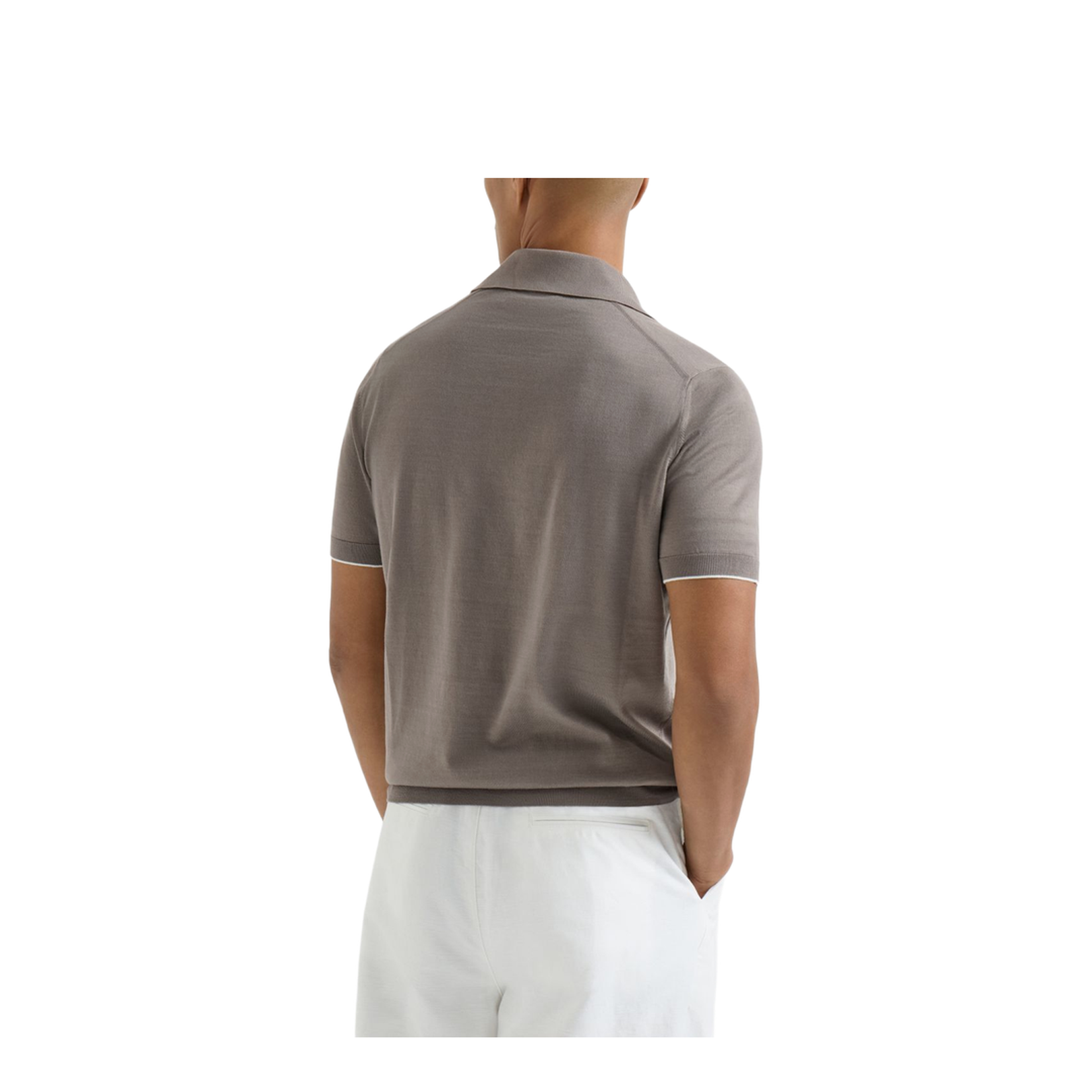 Polo Shirt Cotton Grey - Image 2
