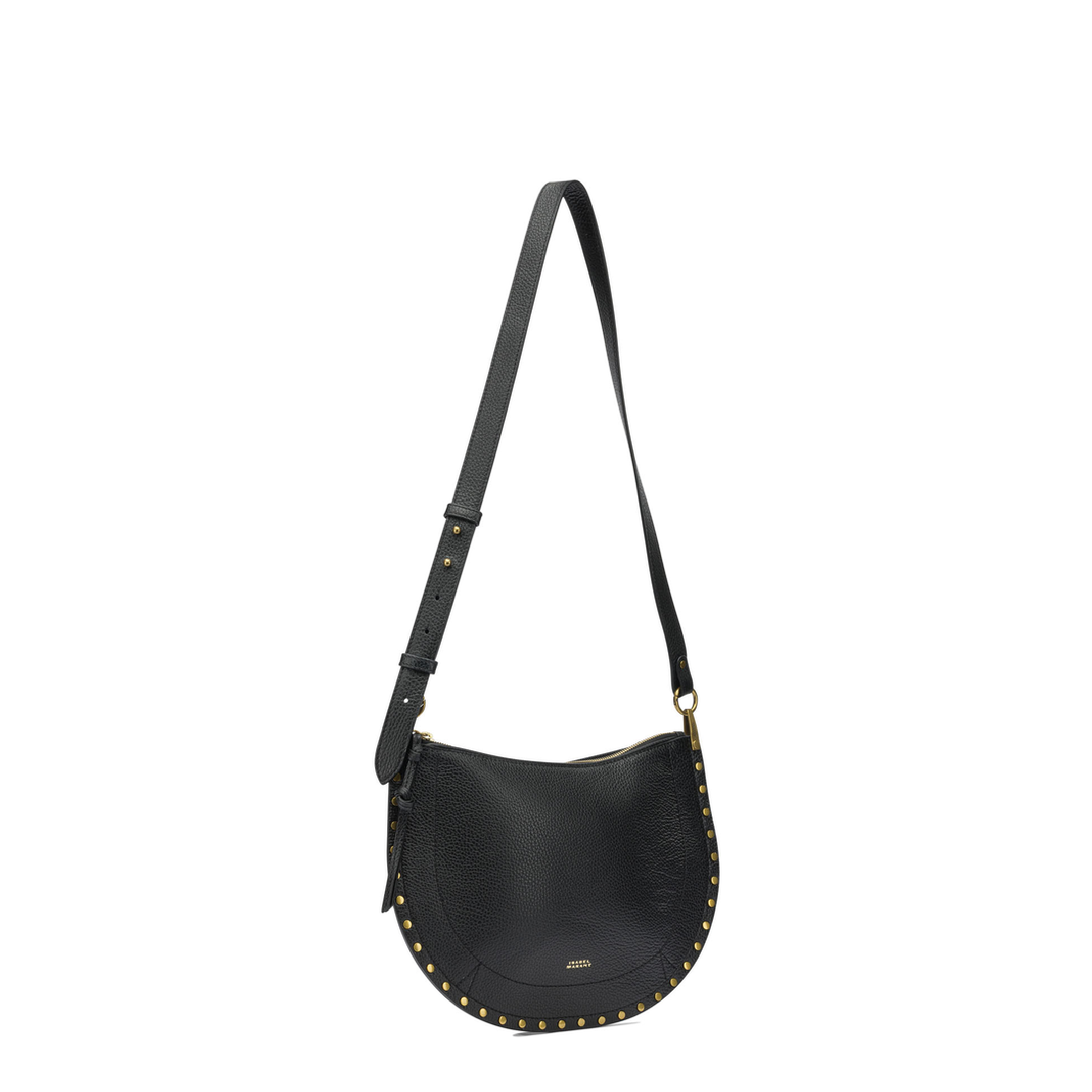 Oskan Soft Zip Medium Grained Calfskin Shoulder Bag - Black - Image 2