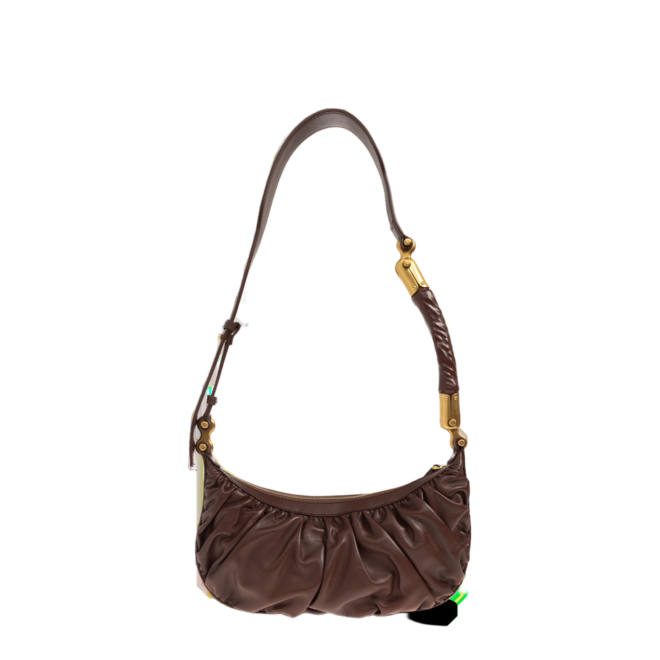 Ébène Medium Calfskin Hobo Bag - Dark Brown - Image 3