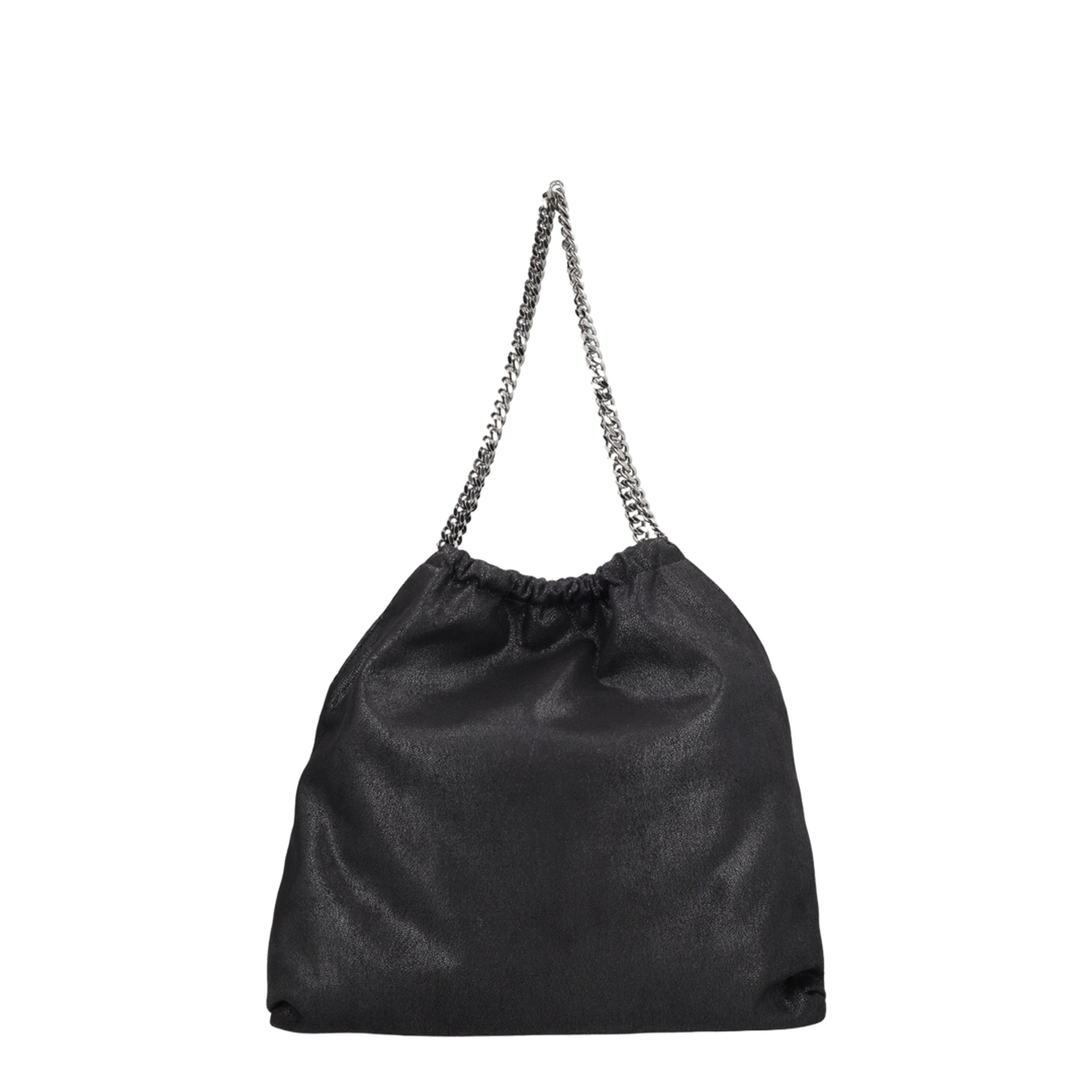 Falabella Medium Polyester Shoulder Bag - Black - Image 4