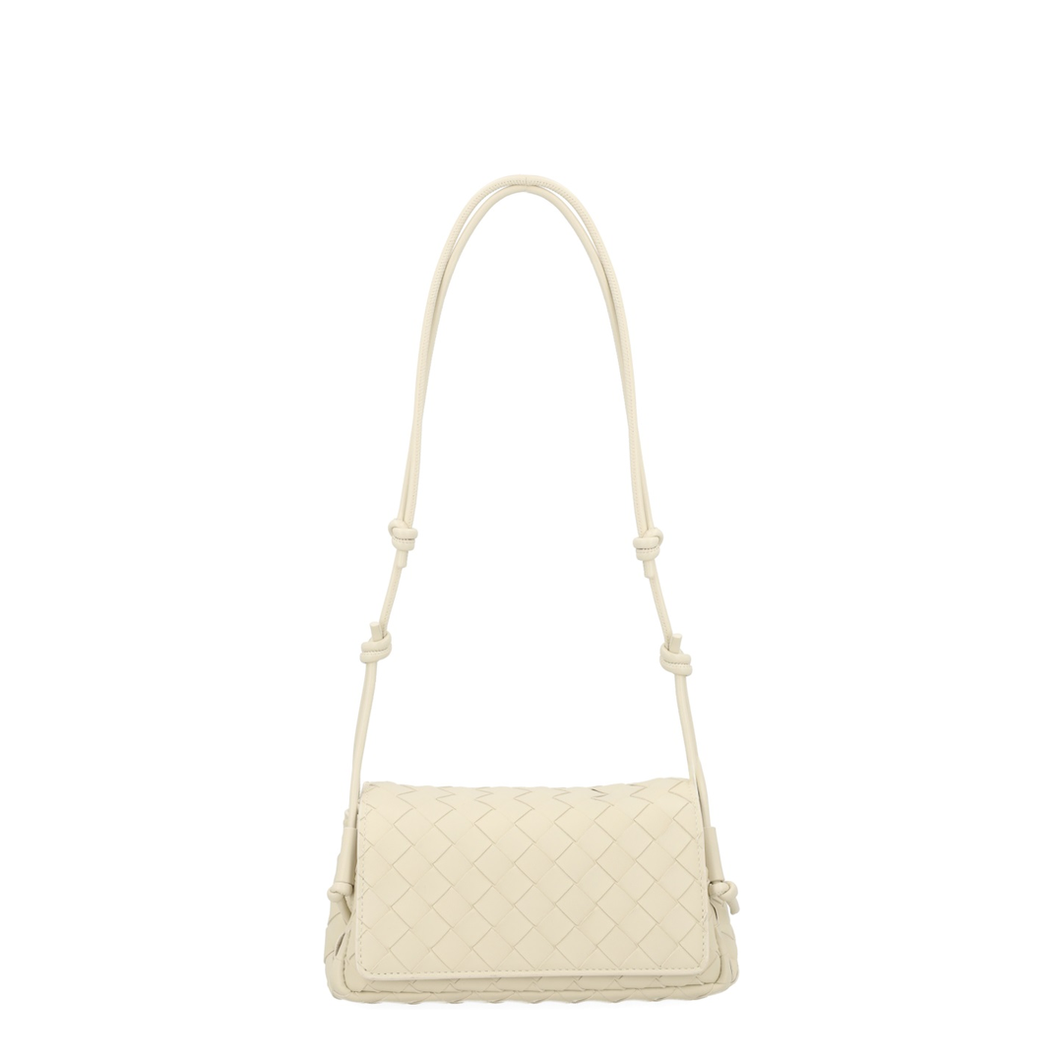 Notturno Intrecciato Nappa Crossbody - Sea Salt - Image 1