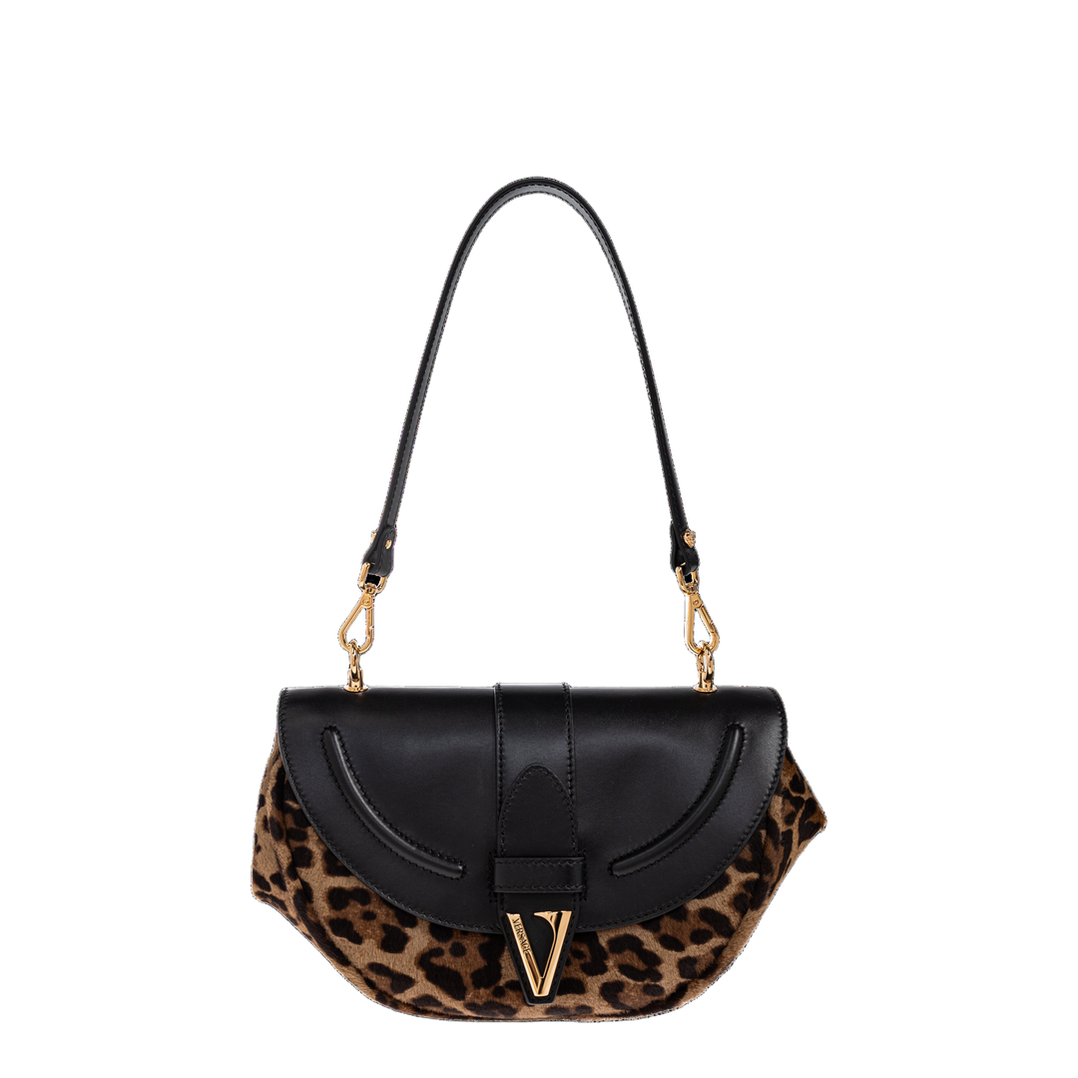 Virtus Calf Hair Shoulder Bag - Animalier - Image 1
