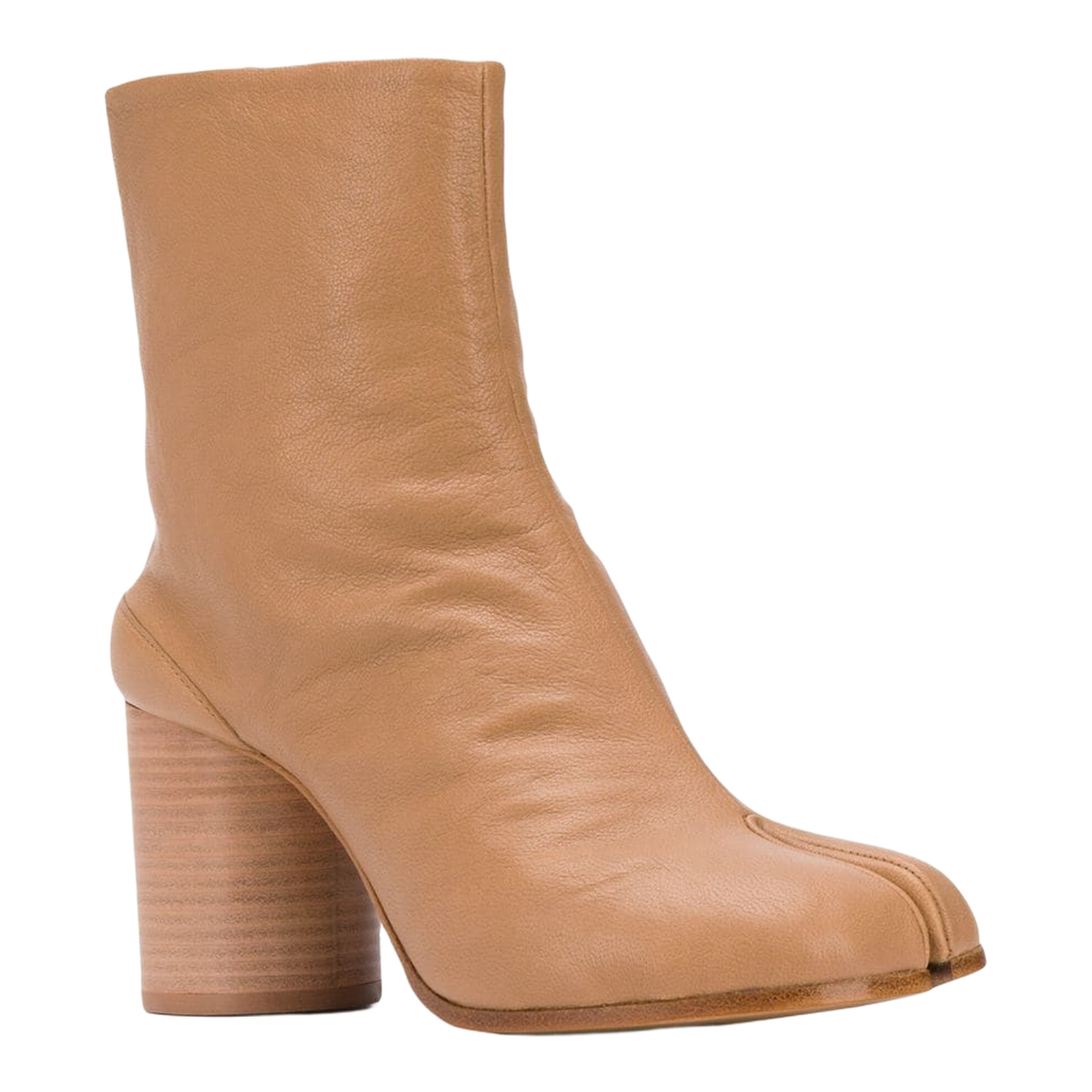 Brown Leather Tabi Ankle Boots - Image 8