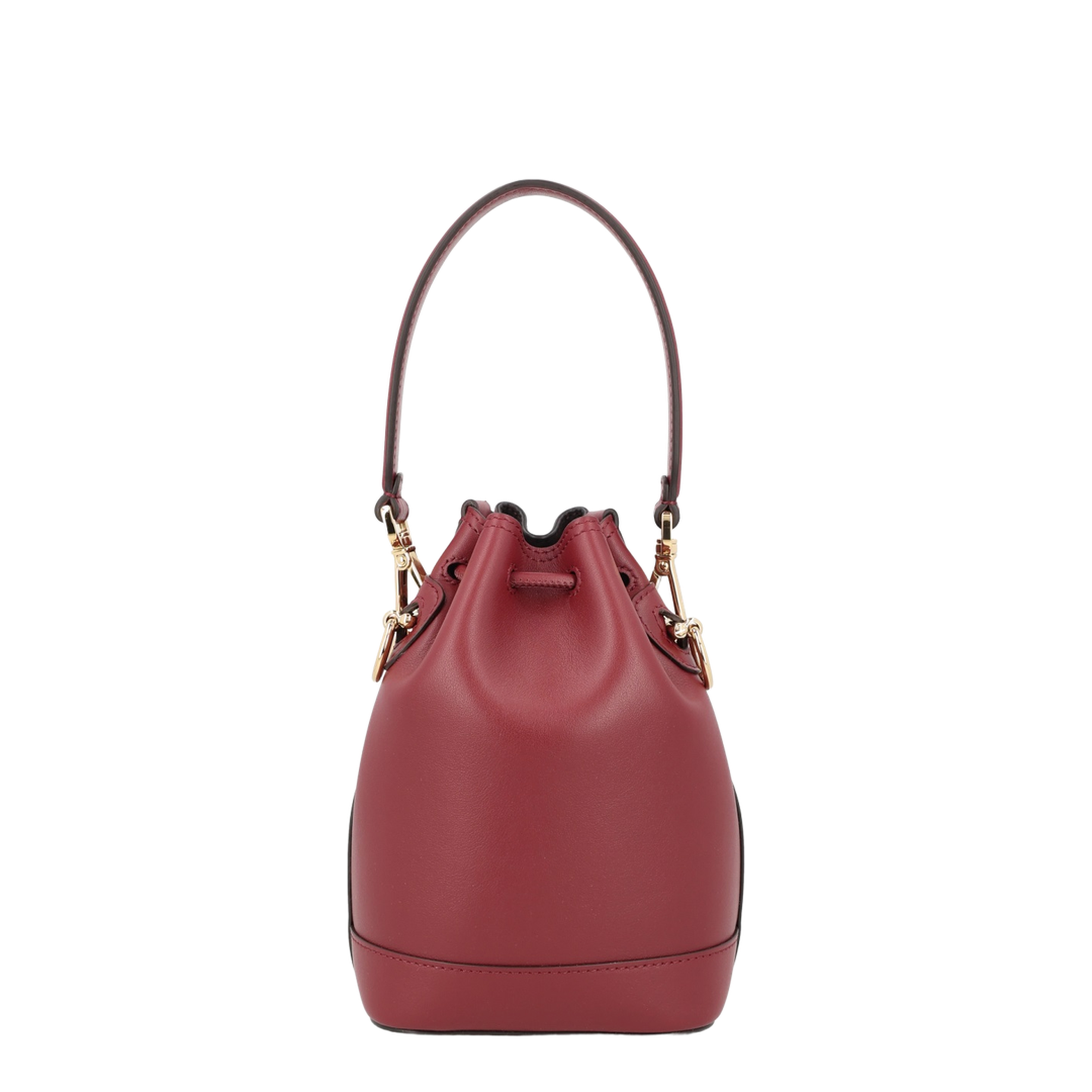 Fendi Mon Tresor Mini Bucket Bag in Carmine Red Calf Leather - Image 2