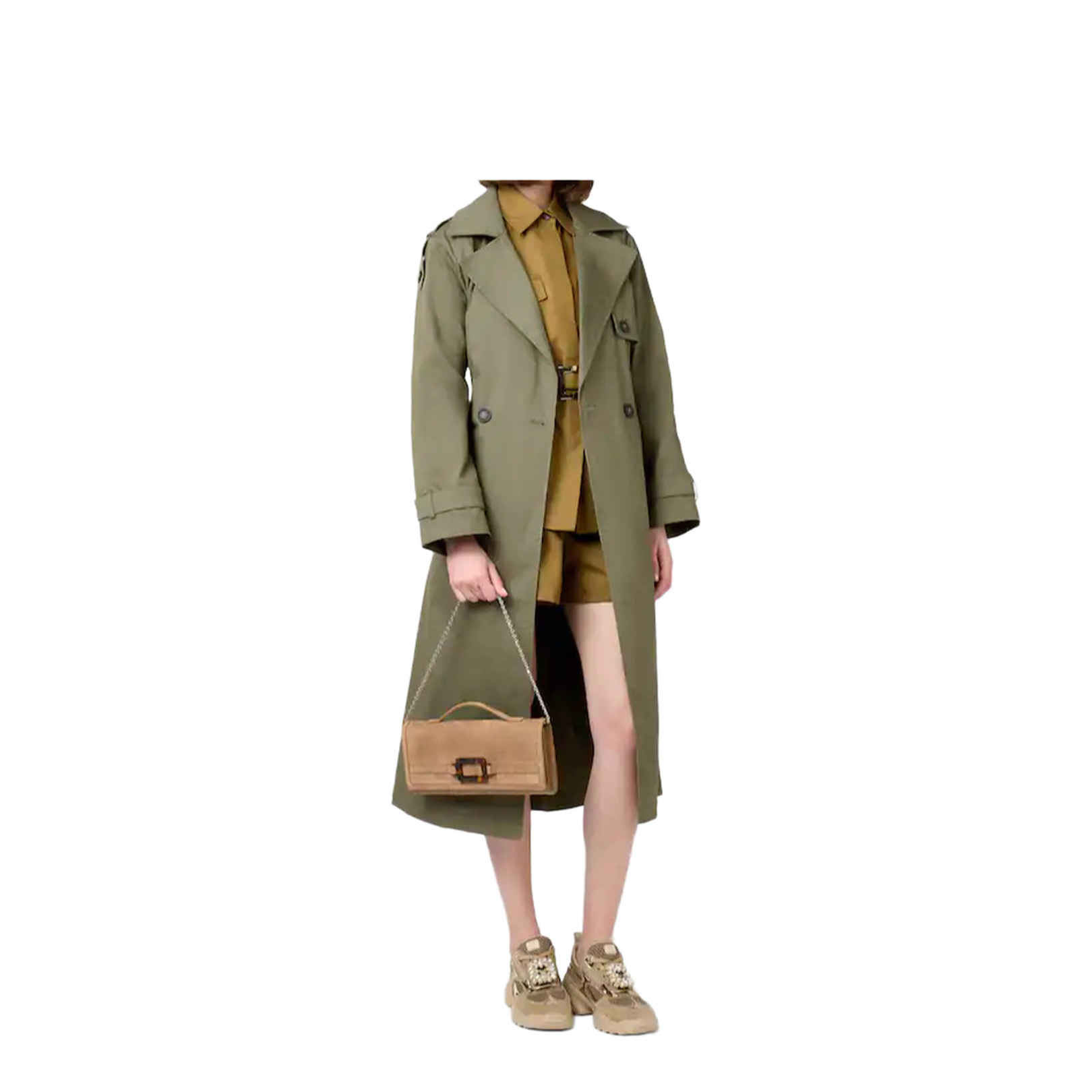 Suede Leather Clutch Bag - Image 4