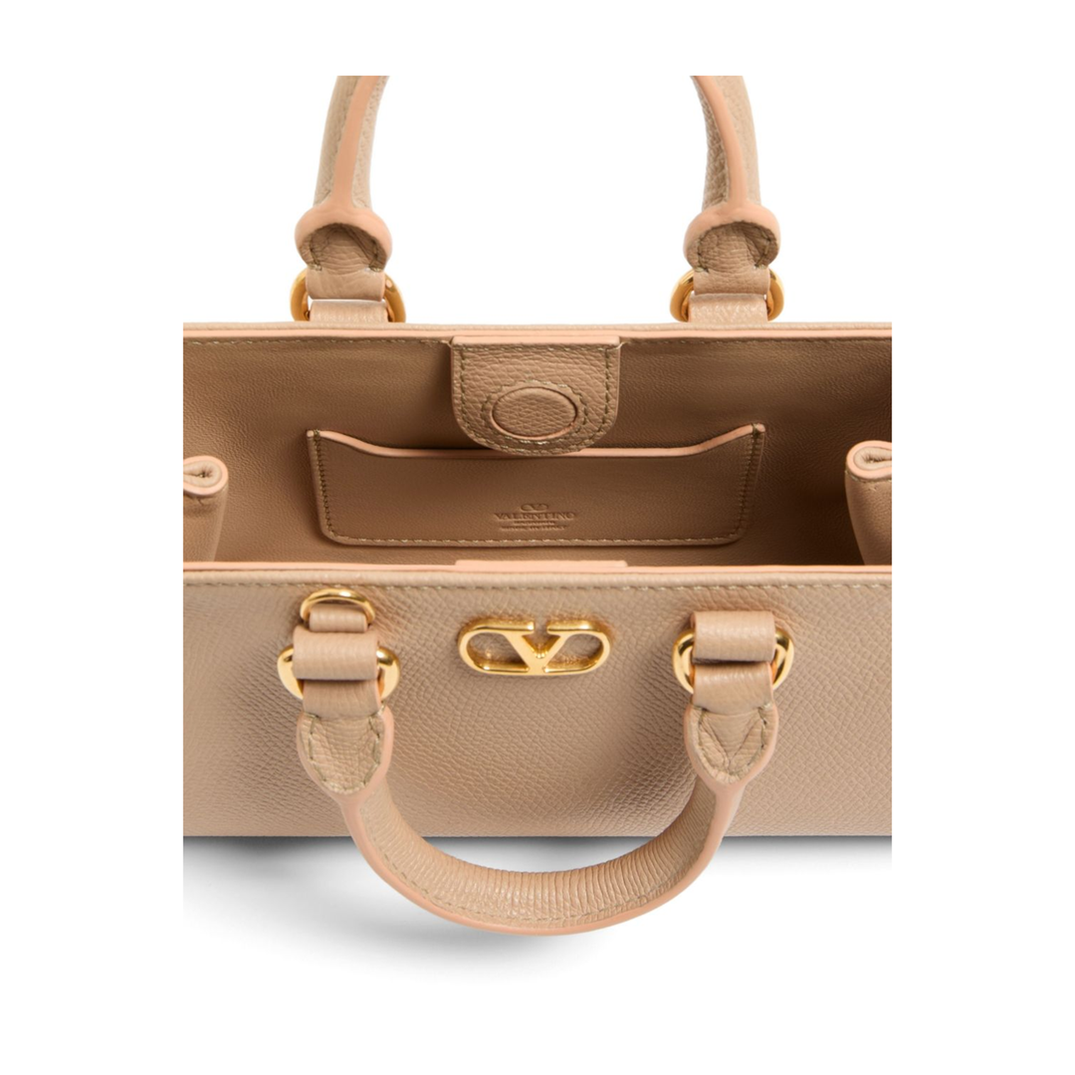 VLogo Signature Mini Calfskin Mini Bag - Pink - Image 5