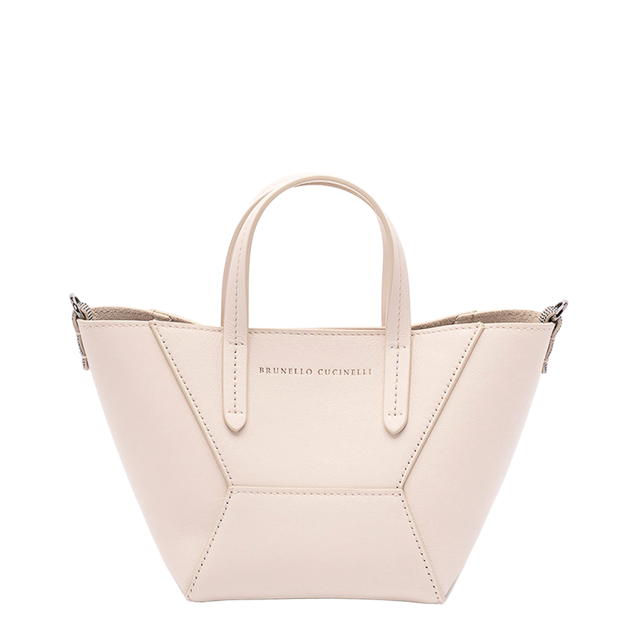 Mini BC Duo Leather Tote Bag - Brown - Image 2