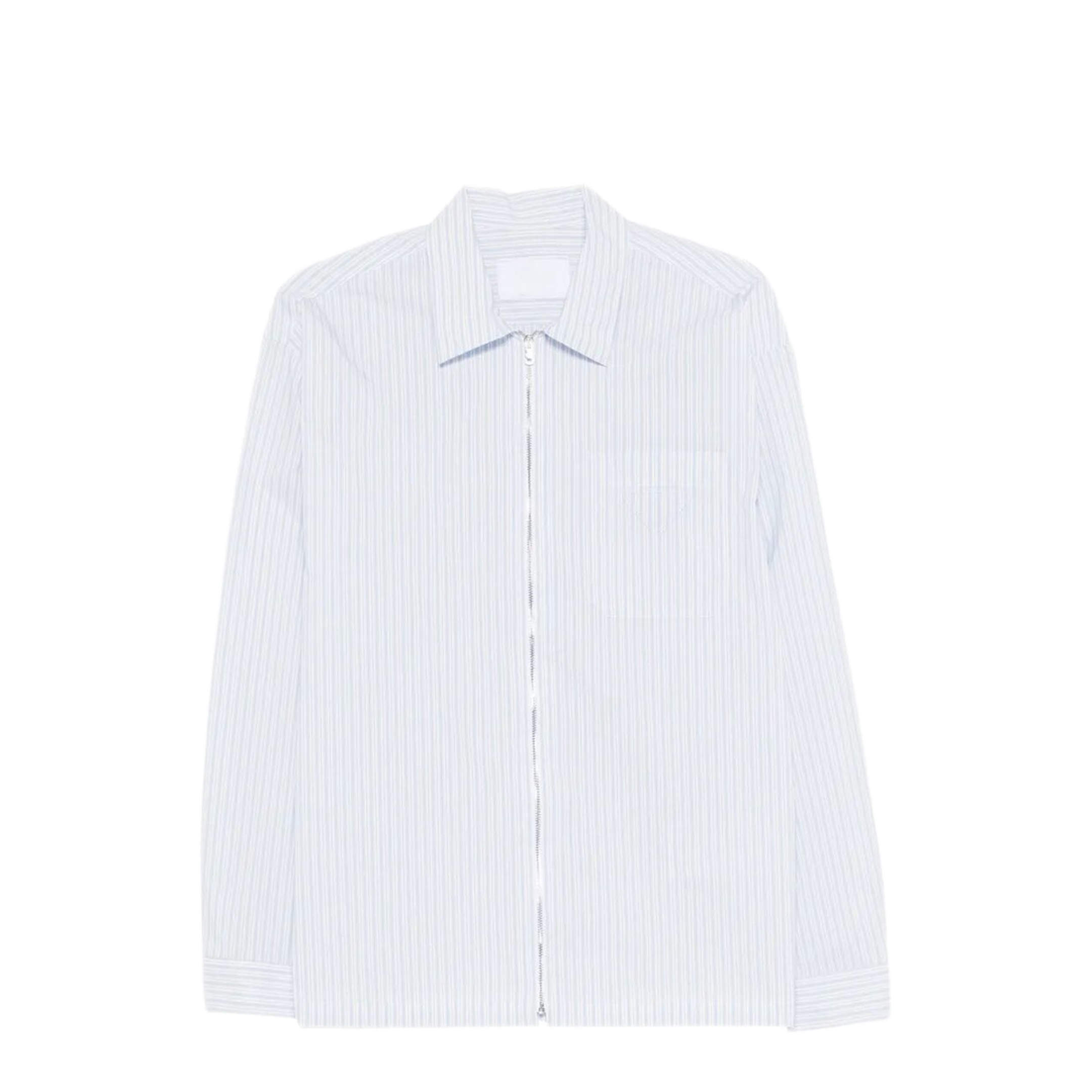 Striped Shirt With Full Zip - Image 1