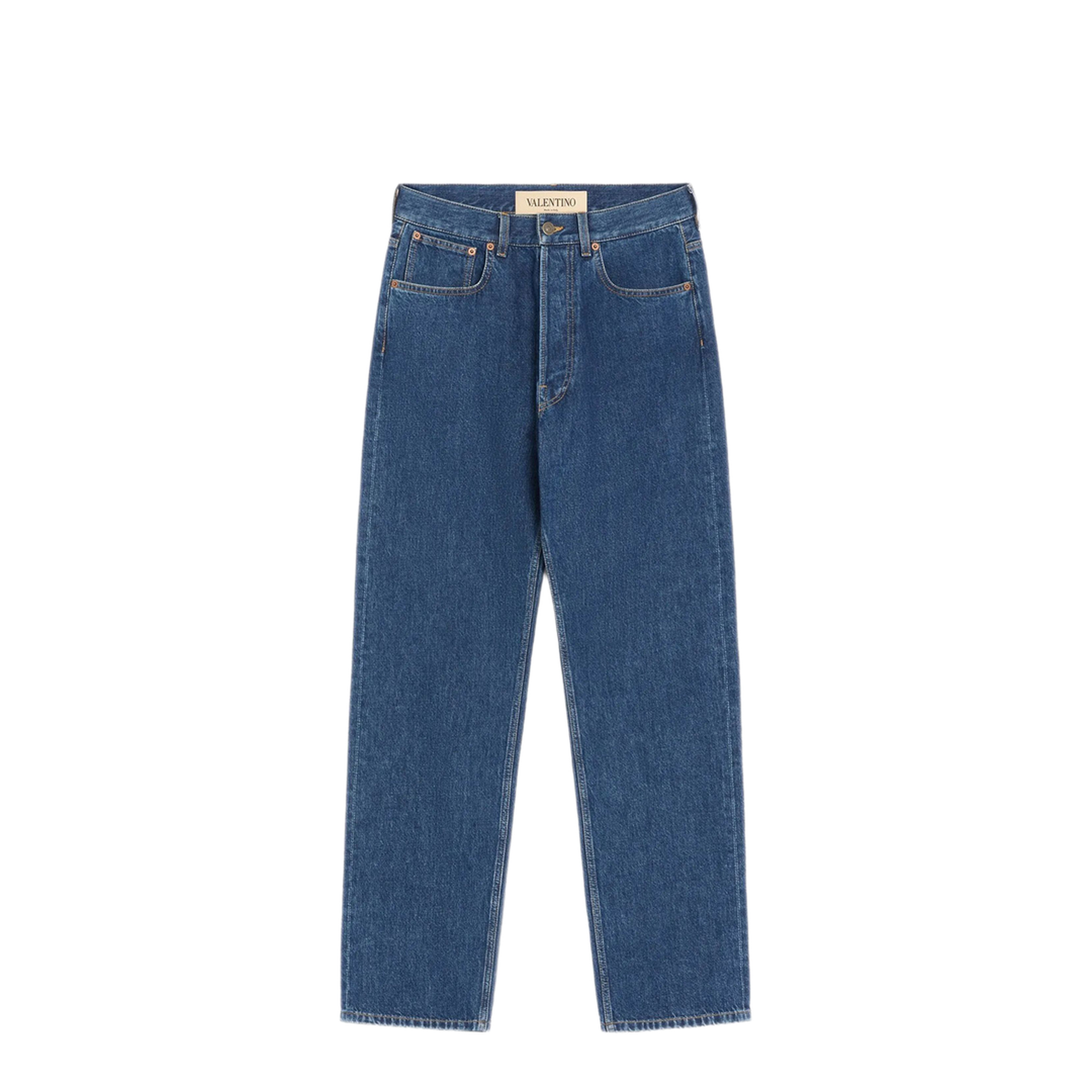 Denim Trousers With Vgold - Image 1