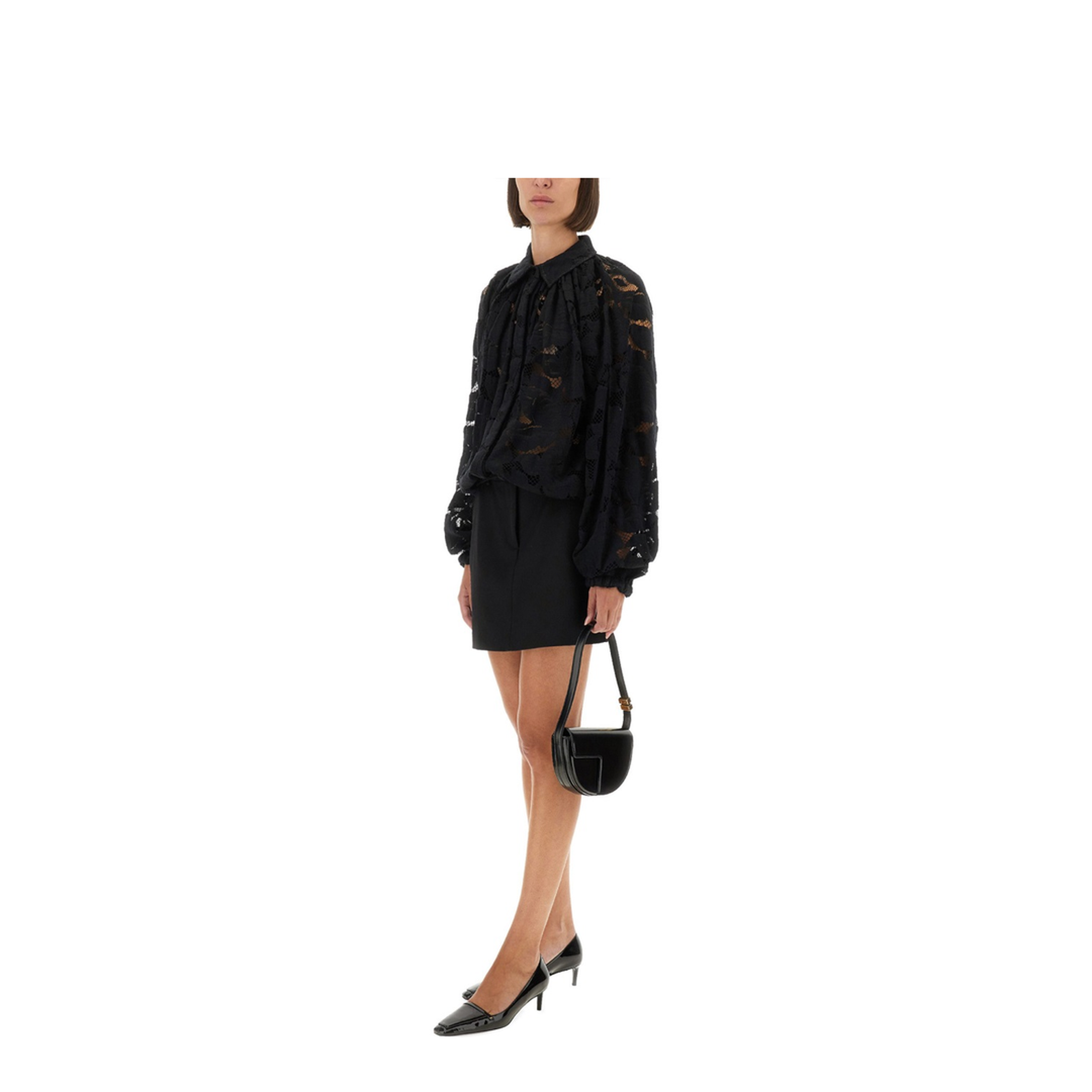 Lace Balloon Blouse - Image 2
