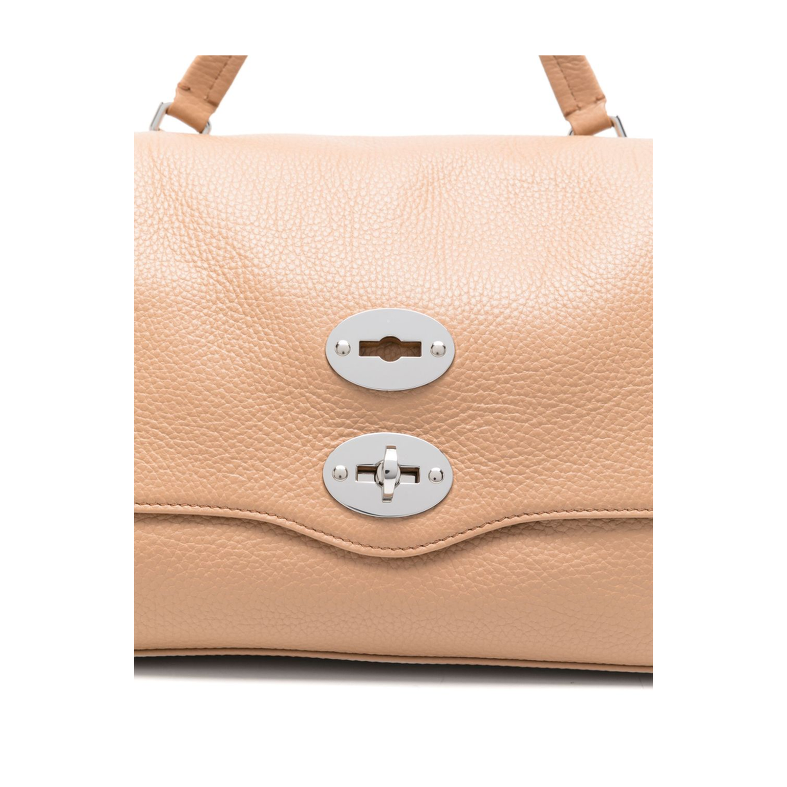 Postina Small Calfskin Handbag - Brown Cantucci - Image 2