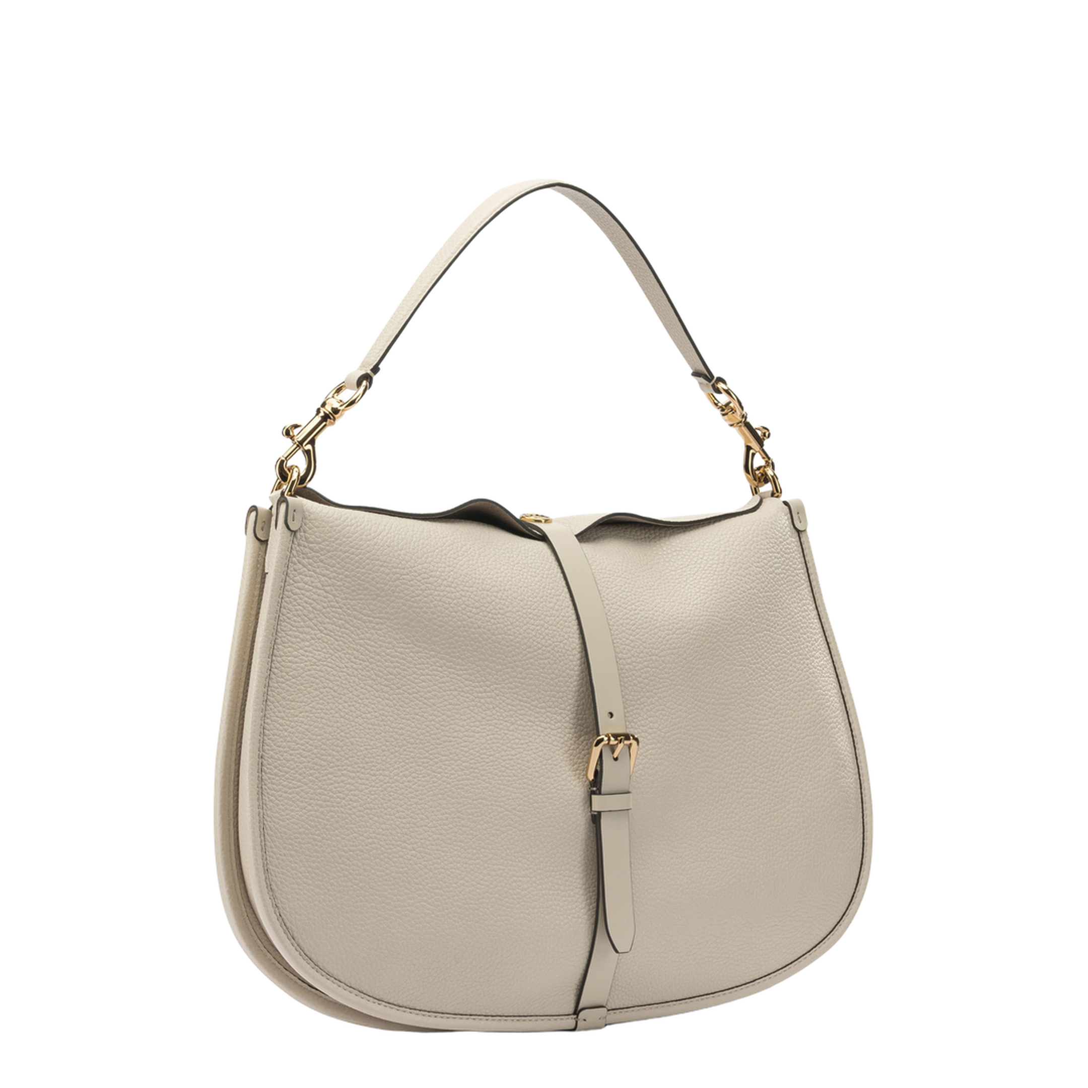 Pony Maxi Calfskin Shoulder Bag - Cream - Image 2