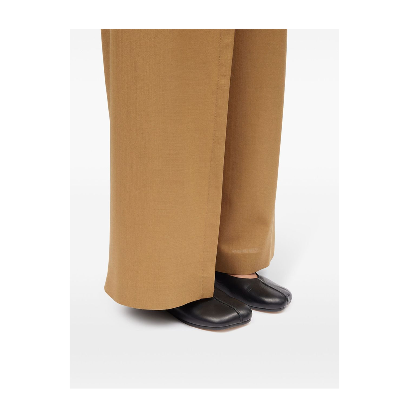 Leather Ballet Flats - Black - Image 4