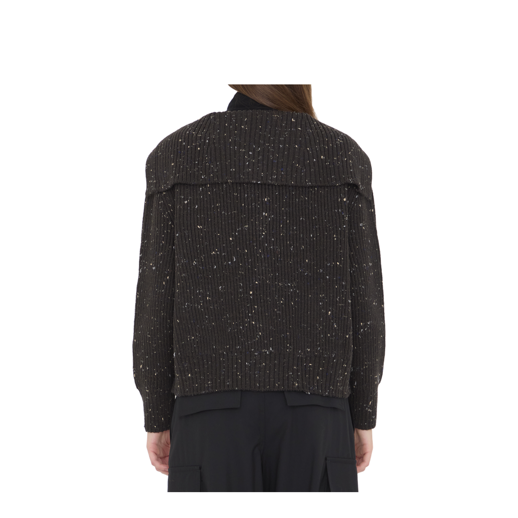 English Rib Wool Cardigan - Image 4