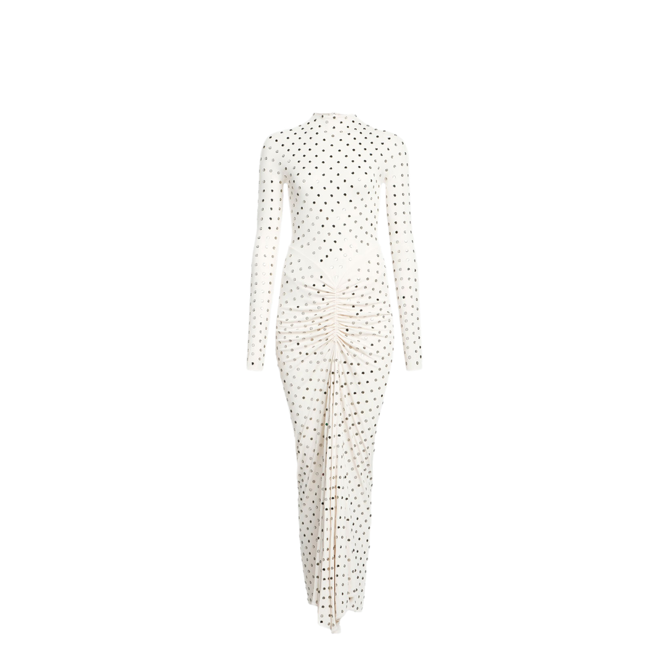 Draped Fluid Strass Jersey Dress - Image 1