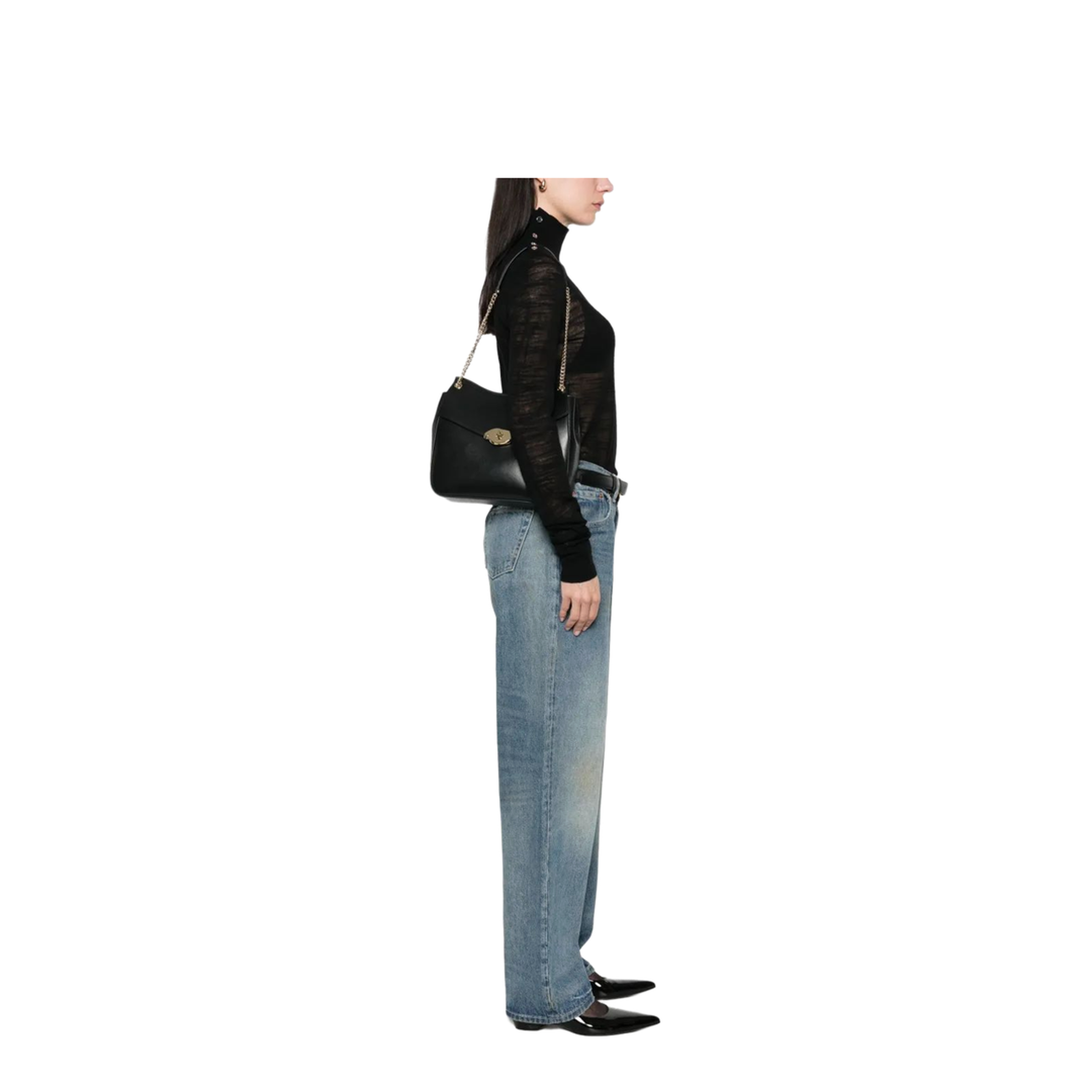 Lana Chain Shoulder High Gloss Leather - Image 2