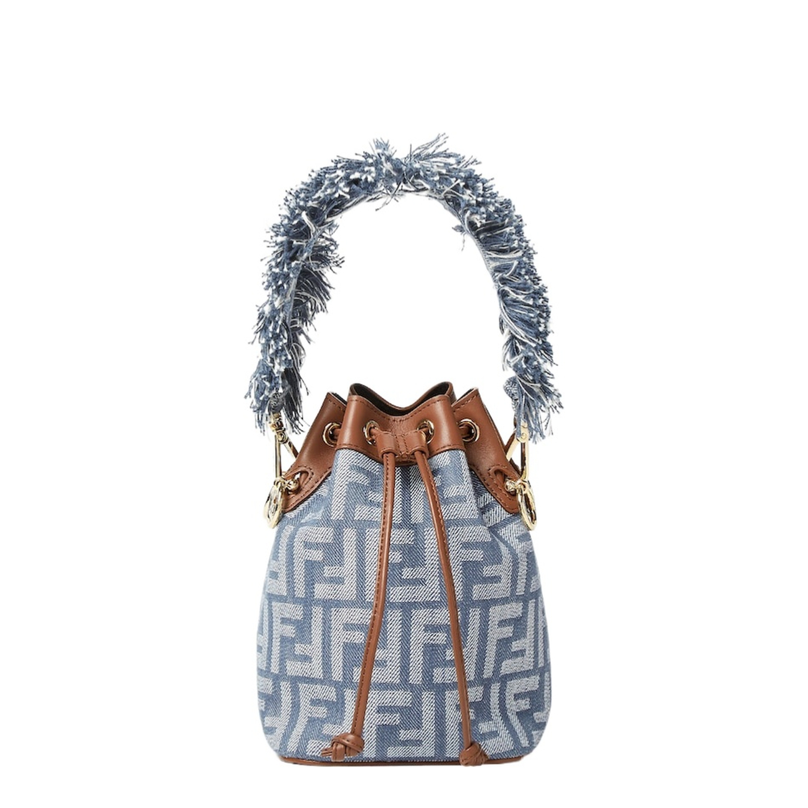 Mon Tresor Denim Bucket Bags - Blue - Image 1