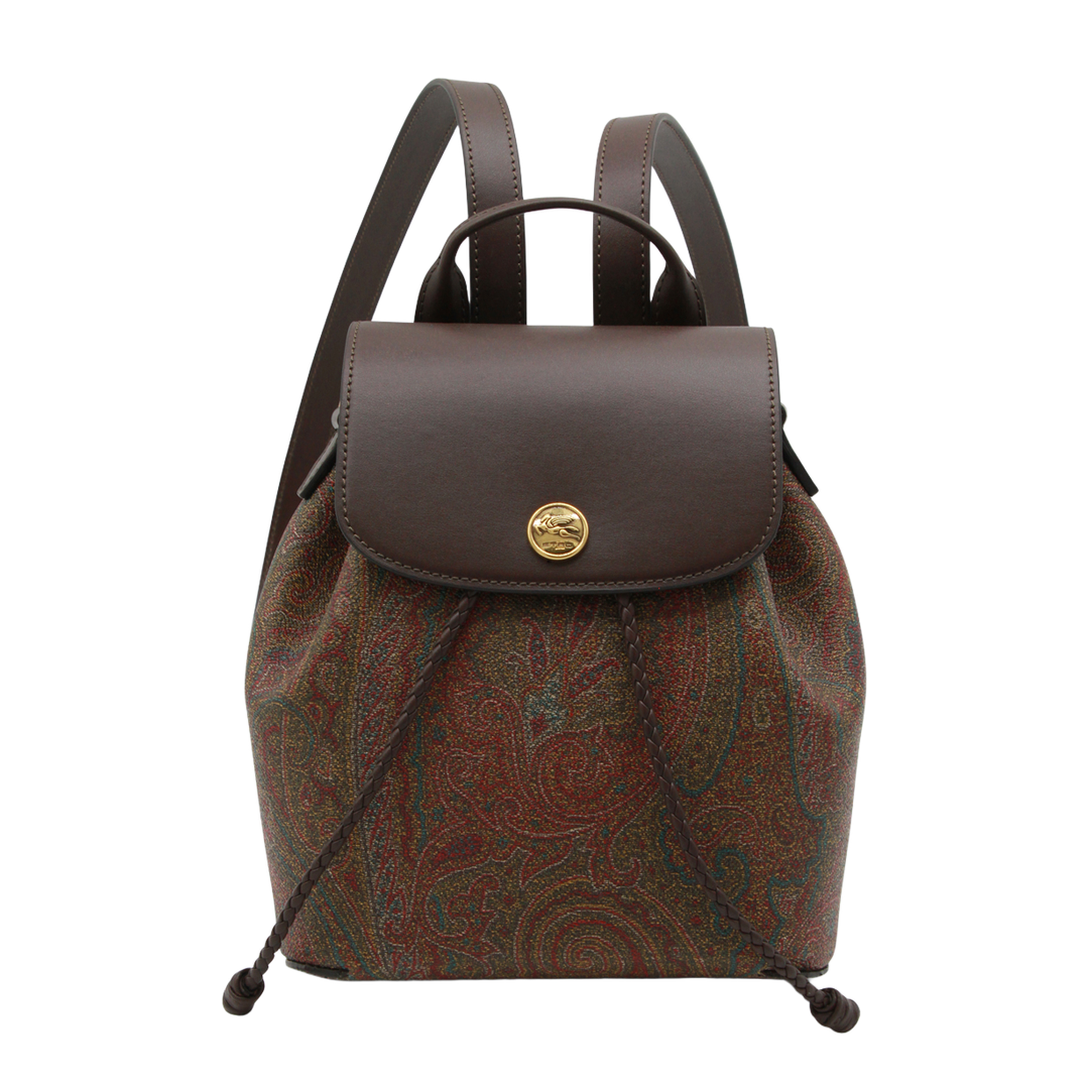 Essential S Arnica Small Jacquard Backpack - Brown - Image 2