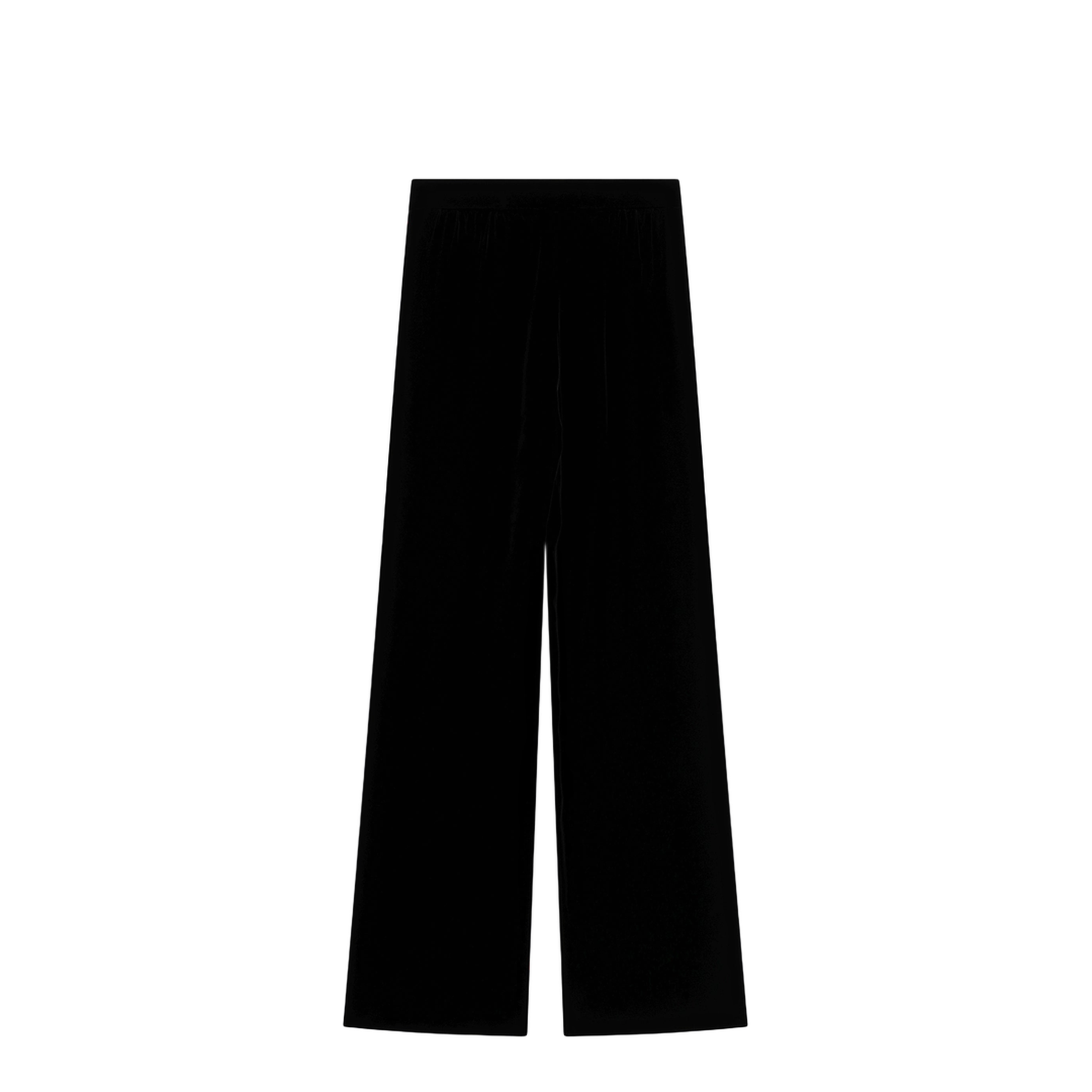 Black Viscose-Blend Trousers - Image 2
