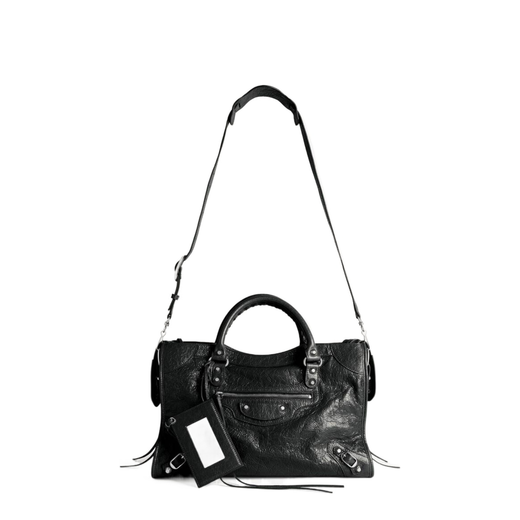 Le City Medium Arena Lambskin Bag - Black - Image 4