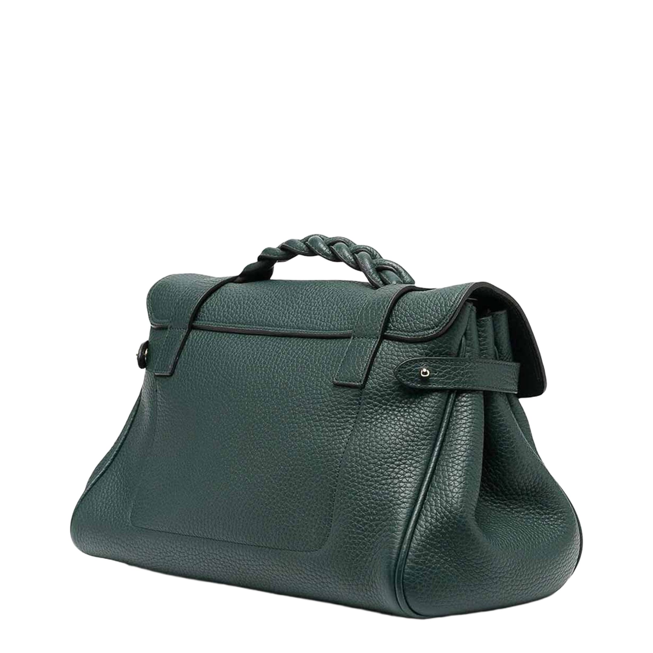 Alexa Heavy Leather Handbag - Green - Image 2