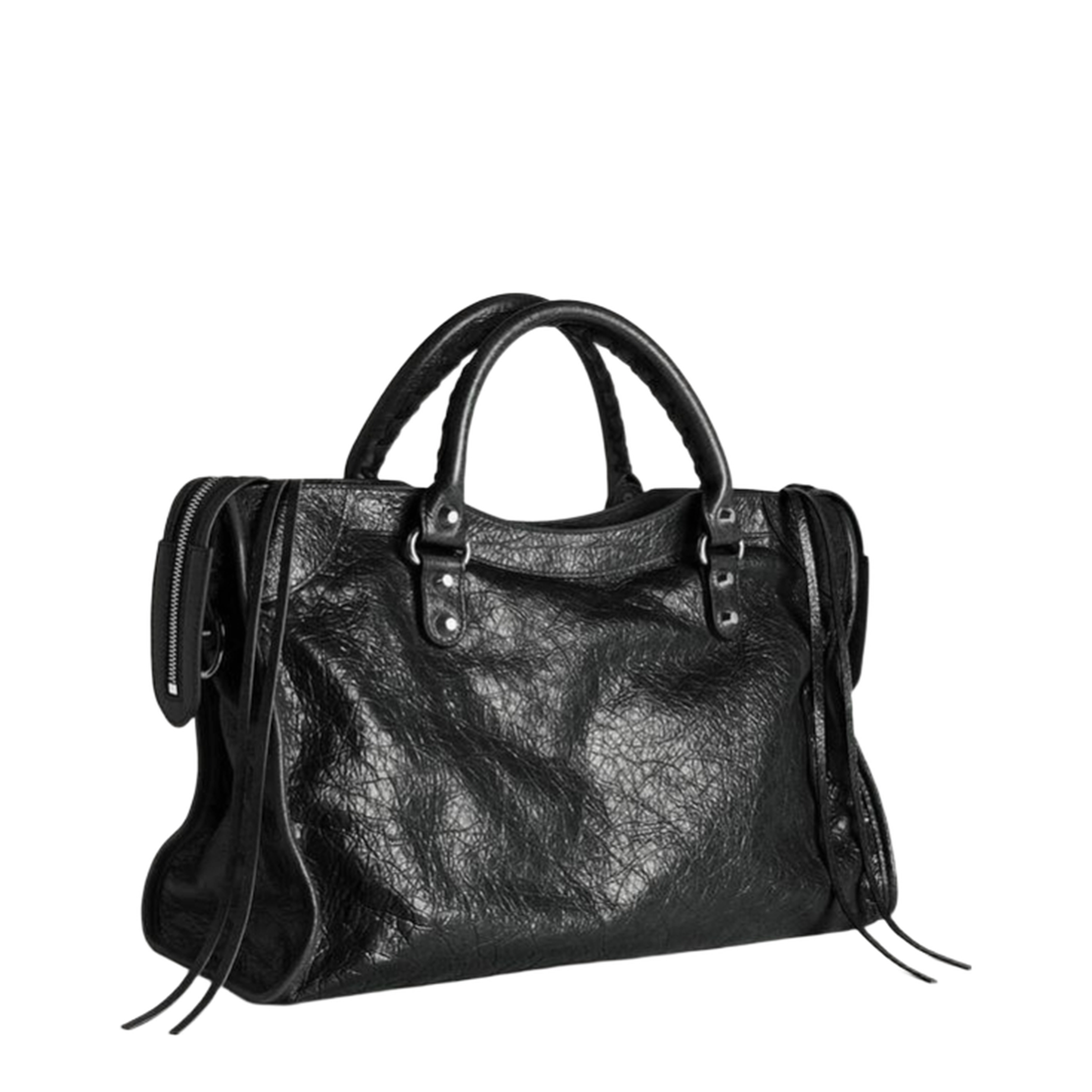 Le City Medium Arena Lambskin Bag - Black - Image 3