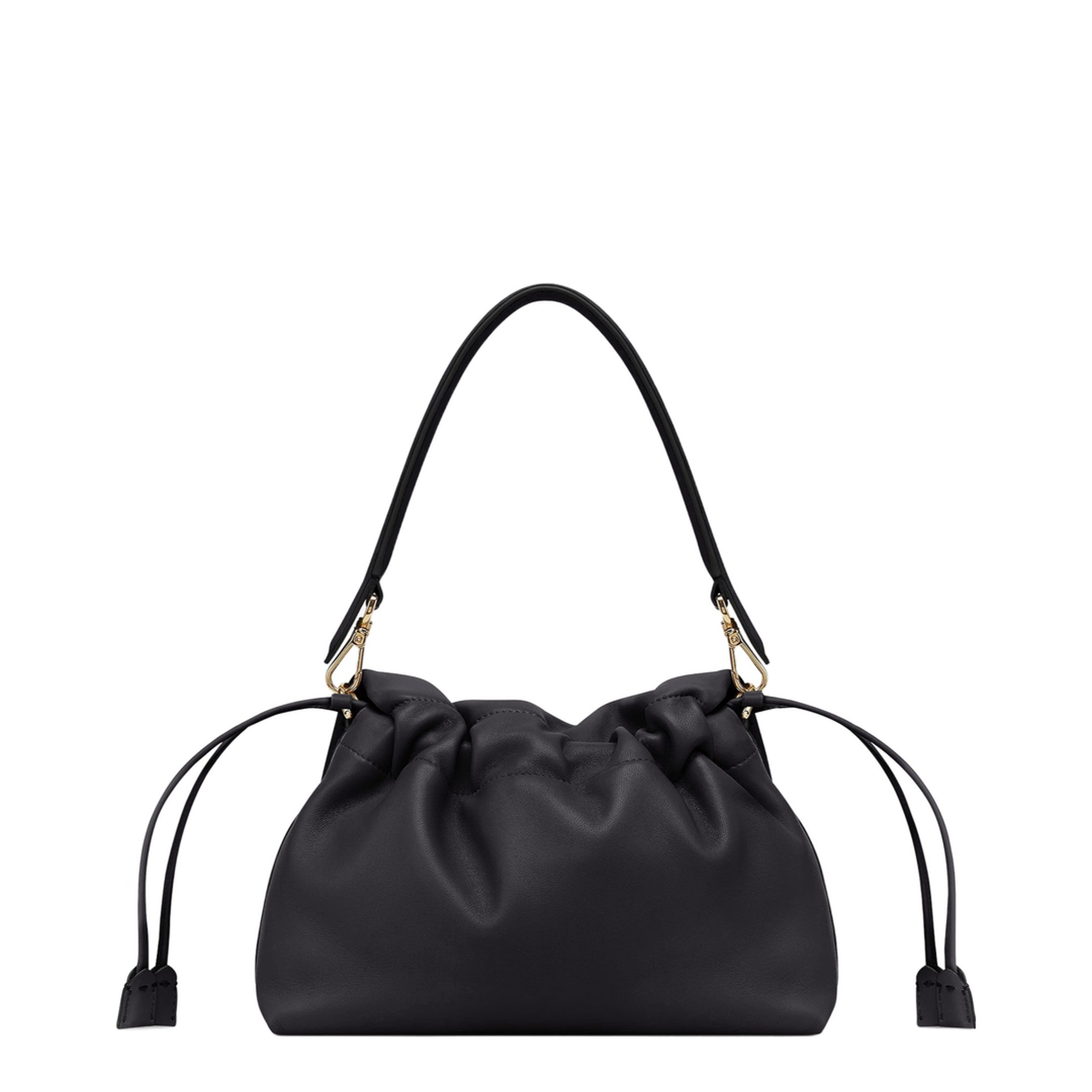 Mamma Baguette Medium Leather Handbag - Black - Image 3