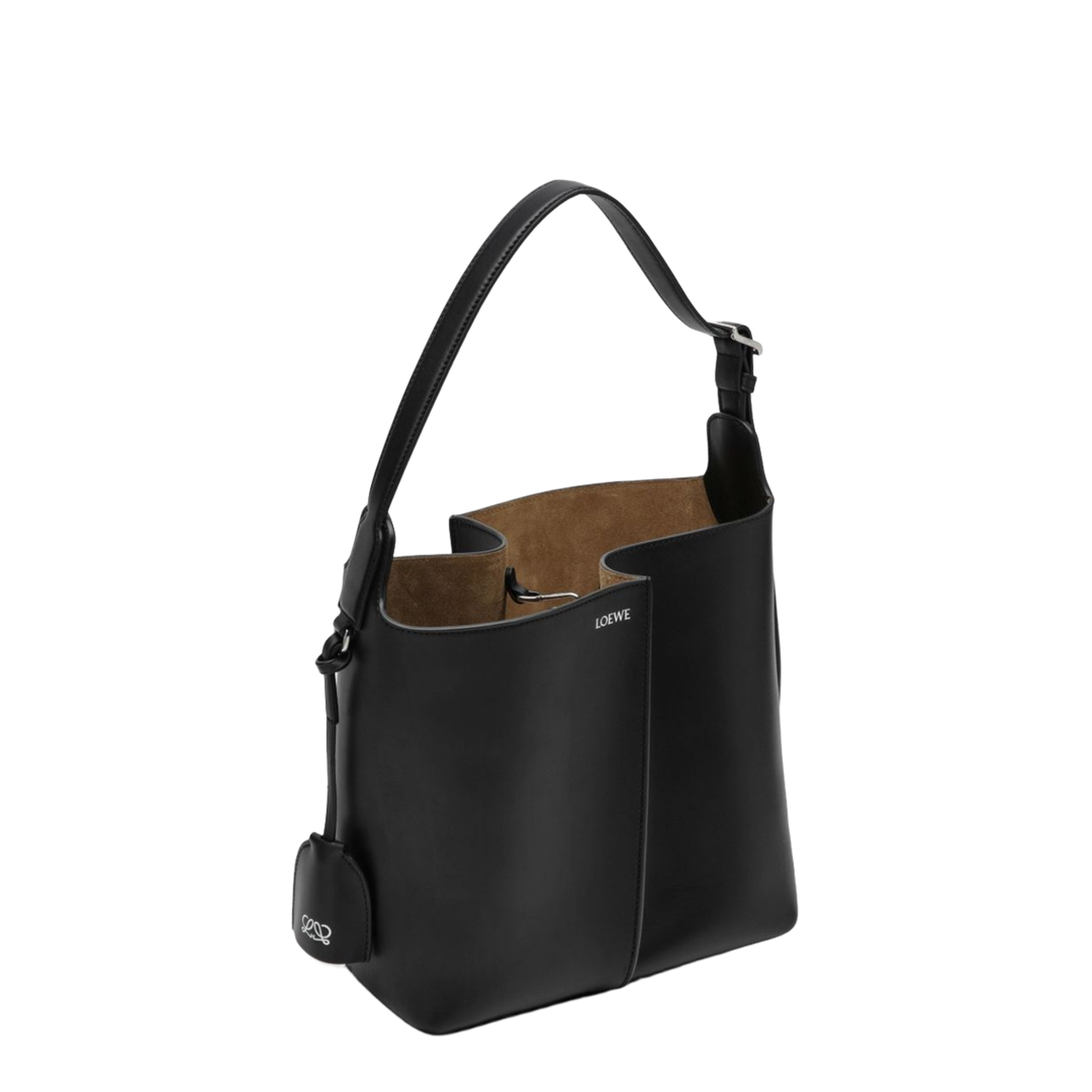 Loop Hobo Medium Calfskin Hobo - Black - Image 6