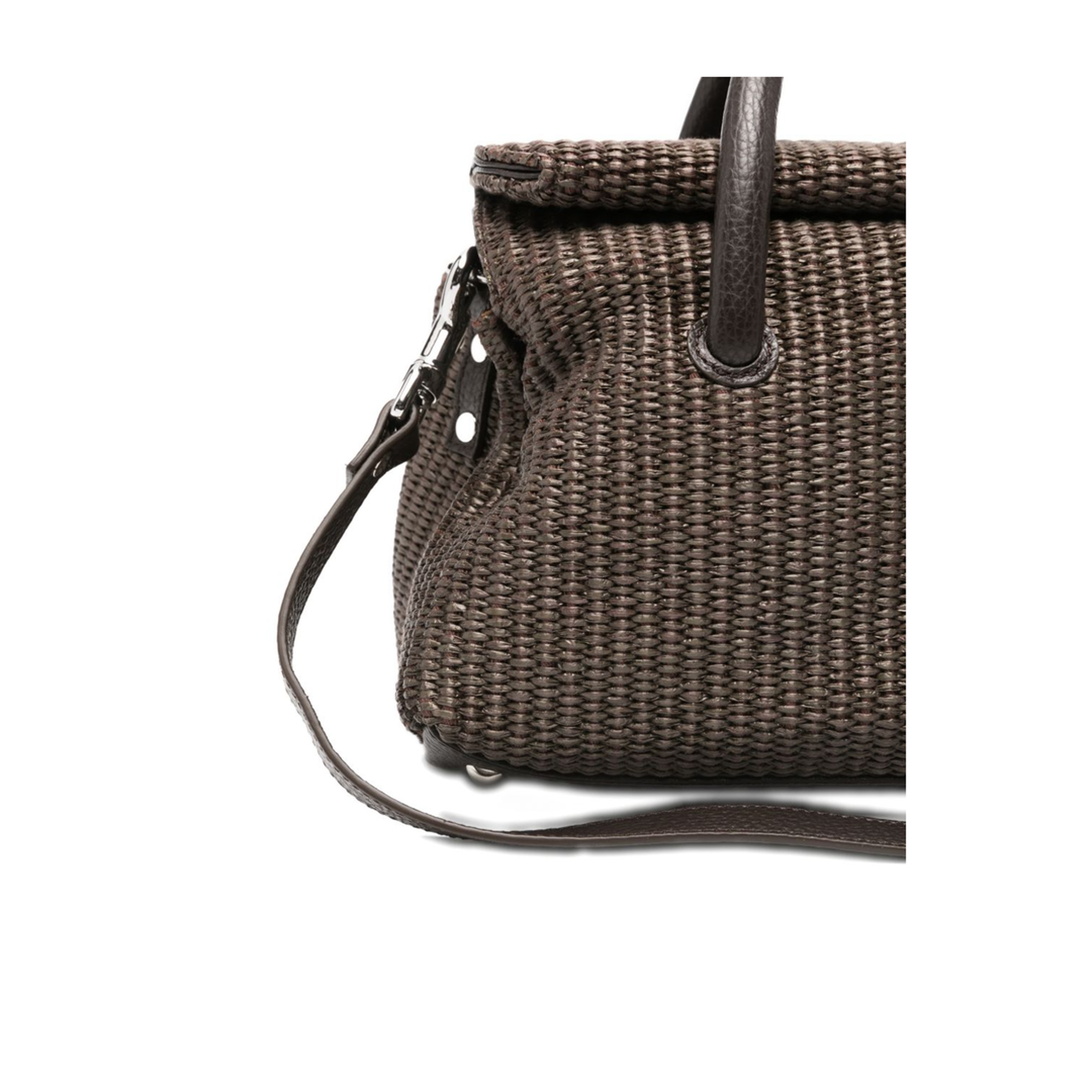 Dotta Small Vimini Handbag - Brown Sottobosco - Image 3