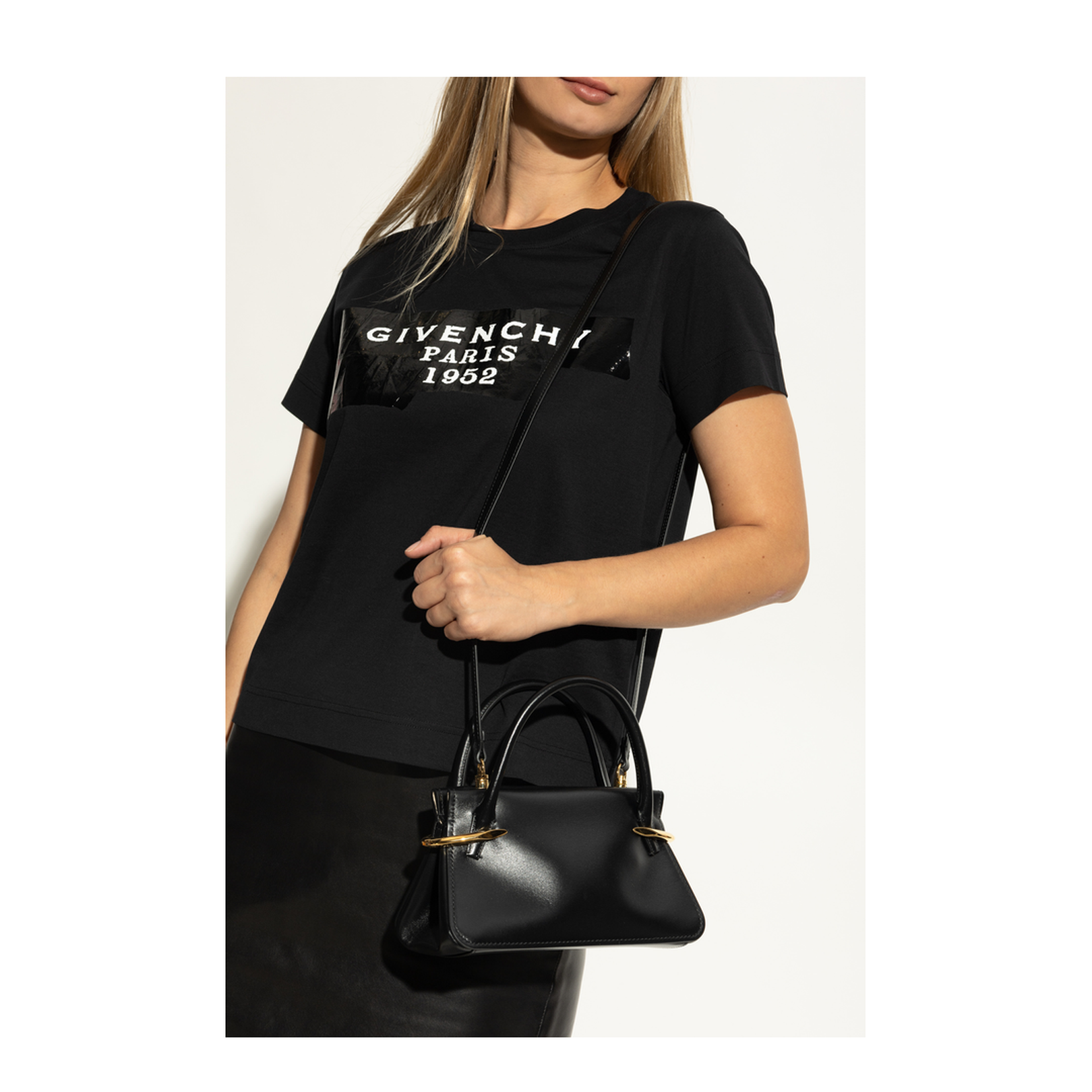 Pinch Mini Handbag Leather Black - Image 2