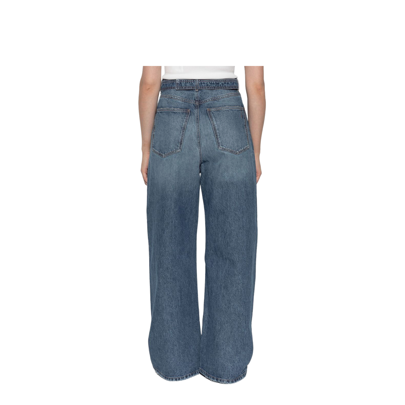 Wide-Leg Cotton Denim Jeans - Image 3