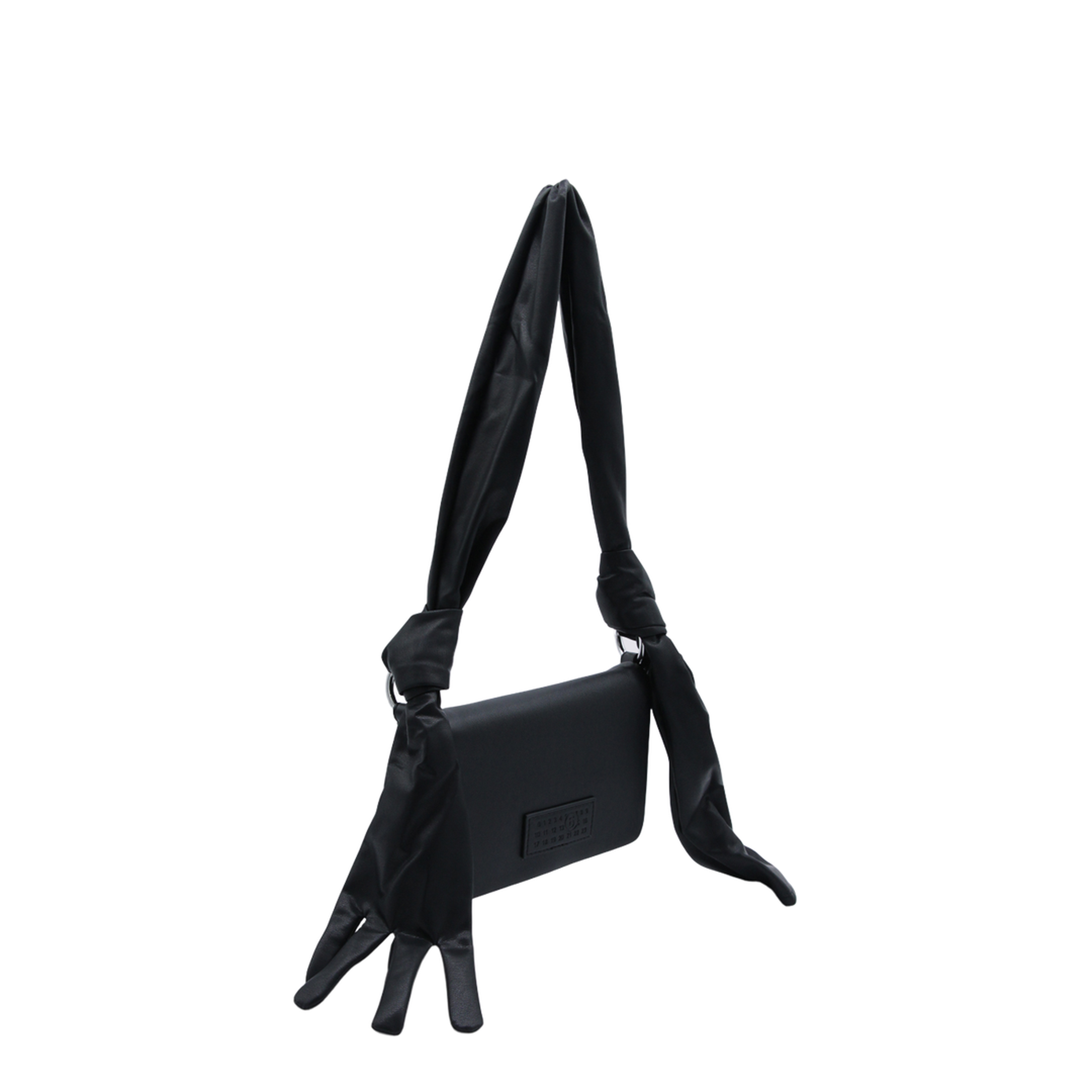 Glove Small Coated Polyester Shoulder Bag - Black - Image 4