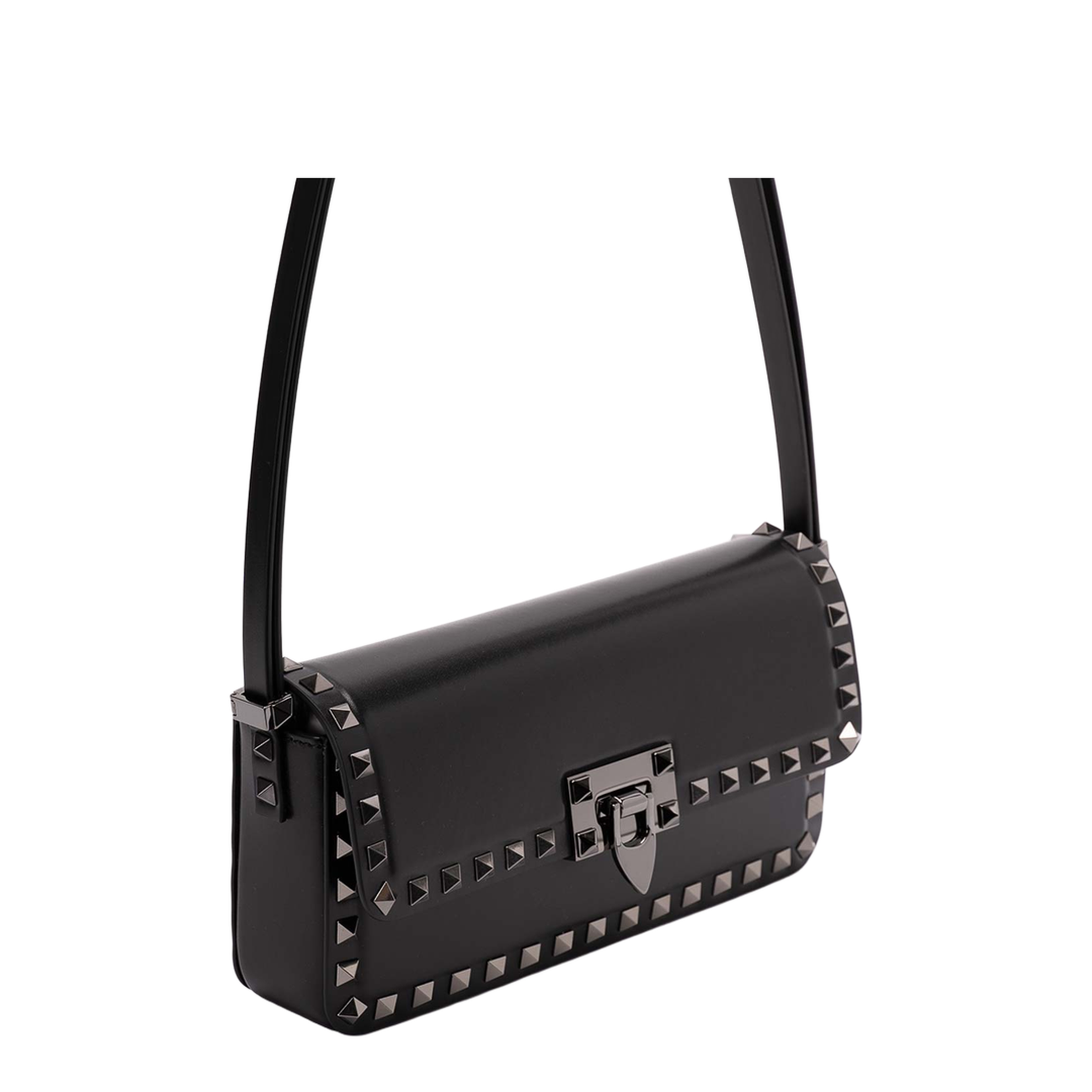 Garavani Rockstud Foldover Top Shoulder Bag - Image 3