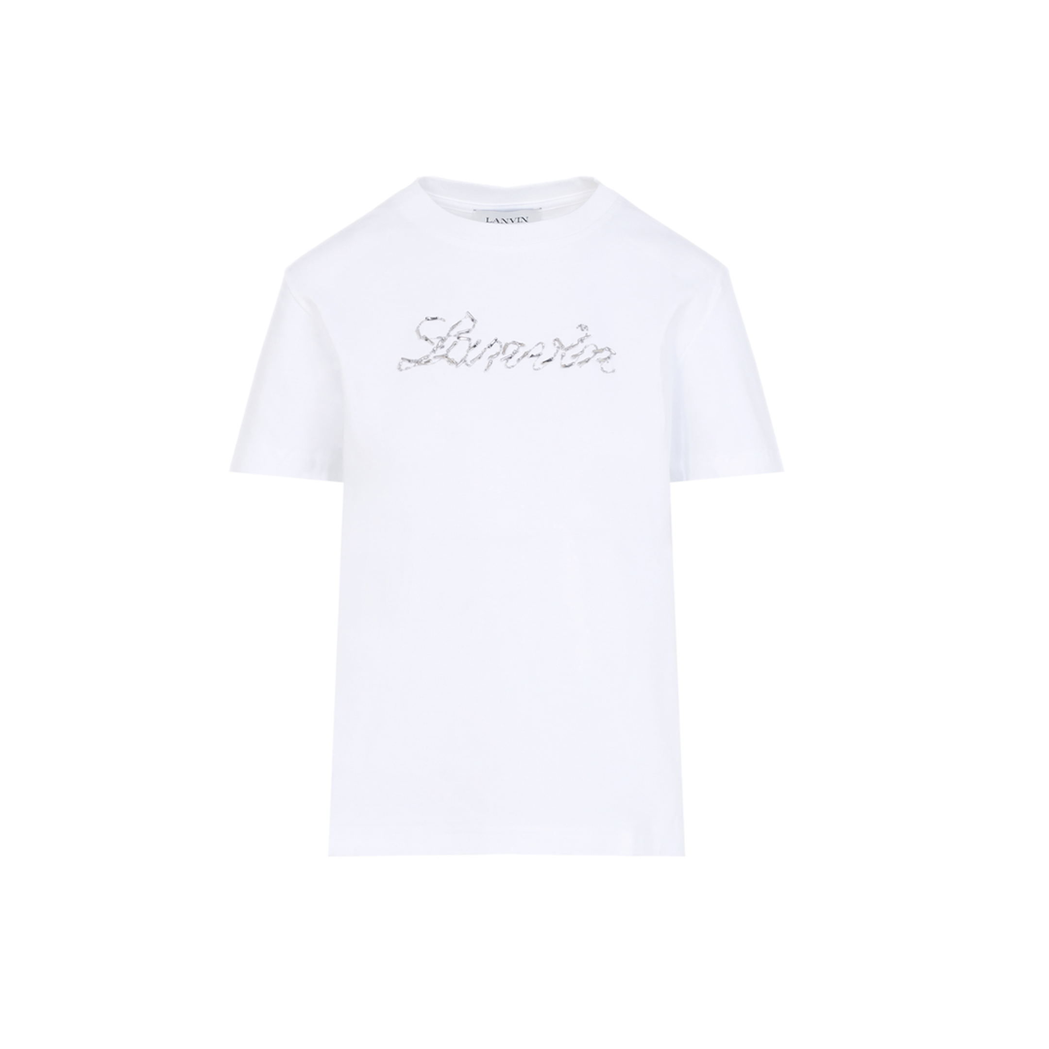 Embroidered Script Logo T-Shirt - Image 2
