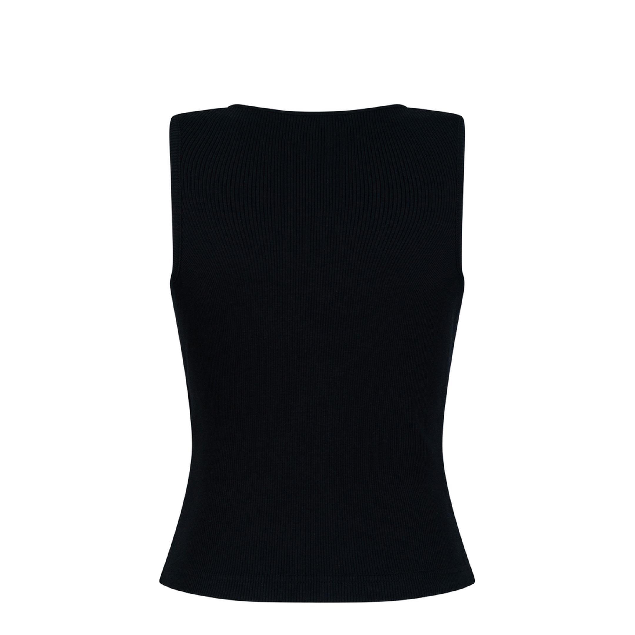 Lace-Up Ribbed Tank Top - Image 2