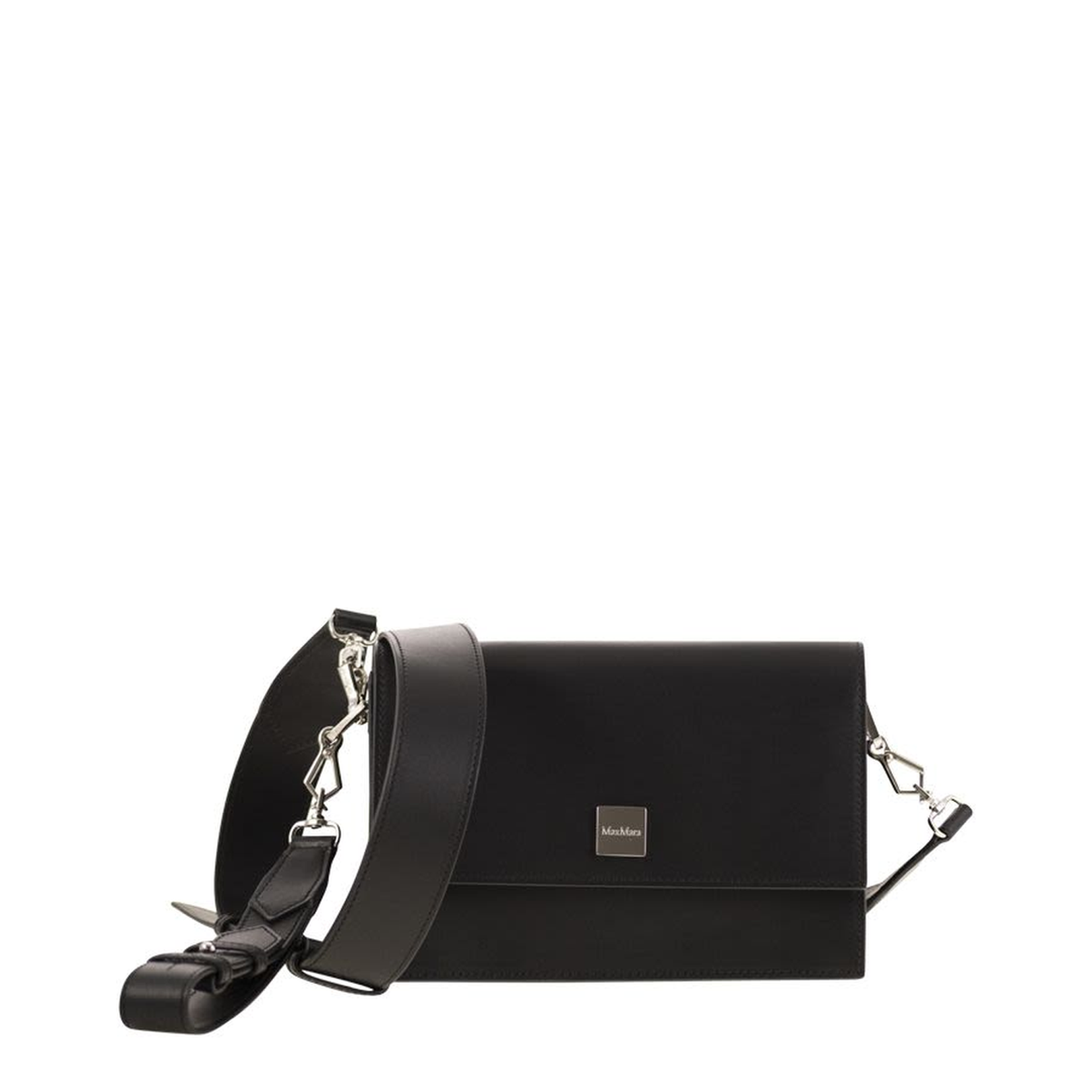 Biancaroughs Small Leather Crossbody Bag - Black - Image 1