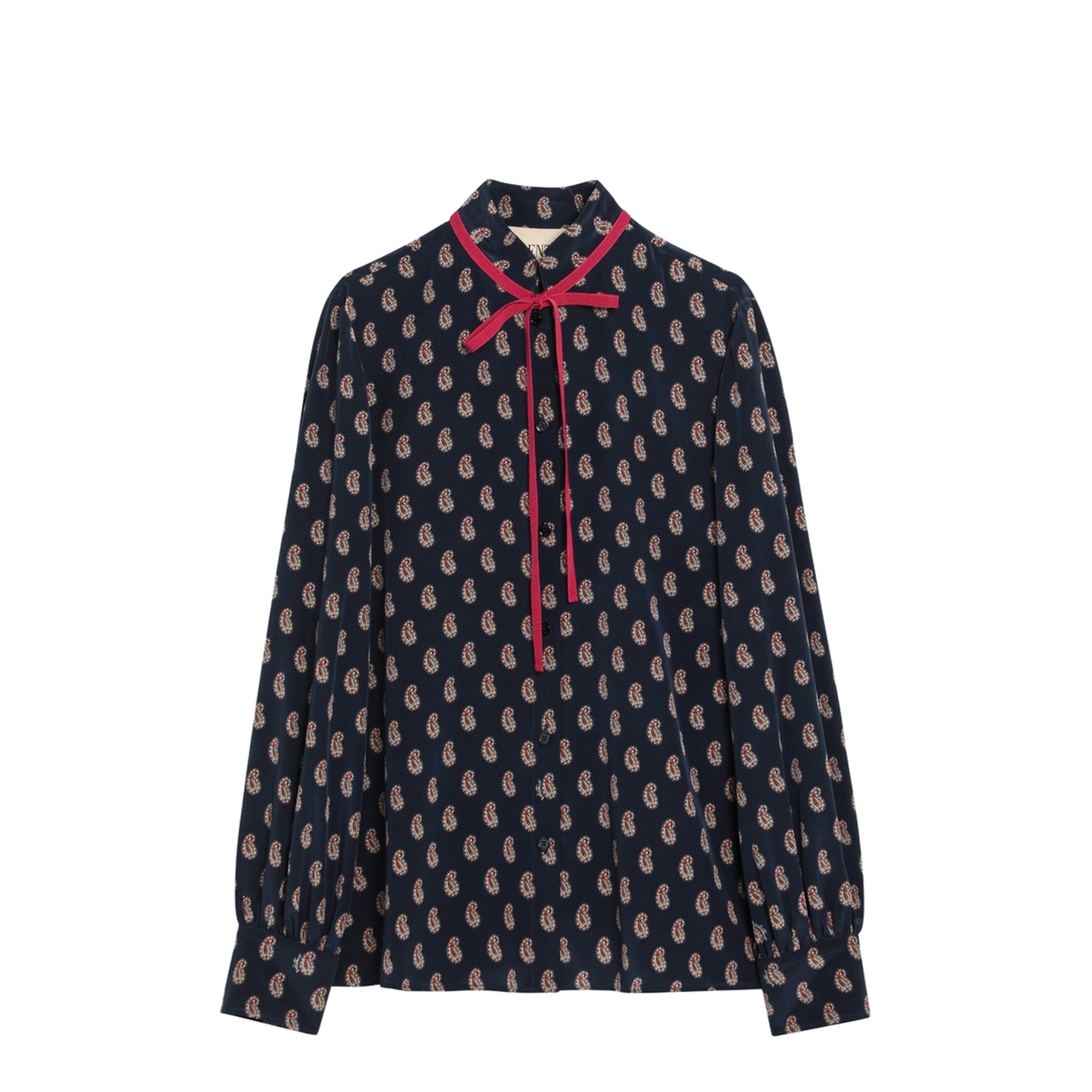 Silk Shirt with Paisley Print - Image 1