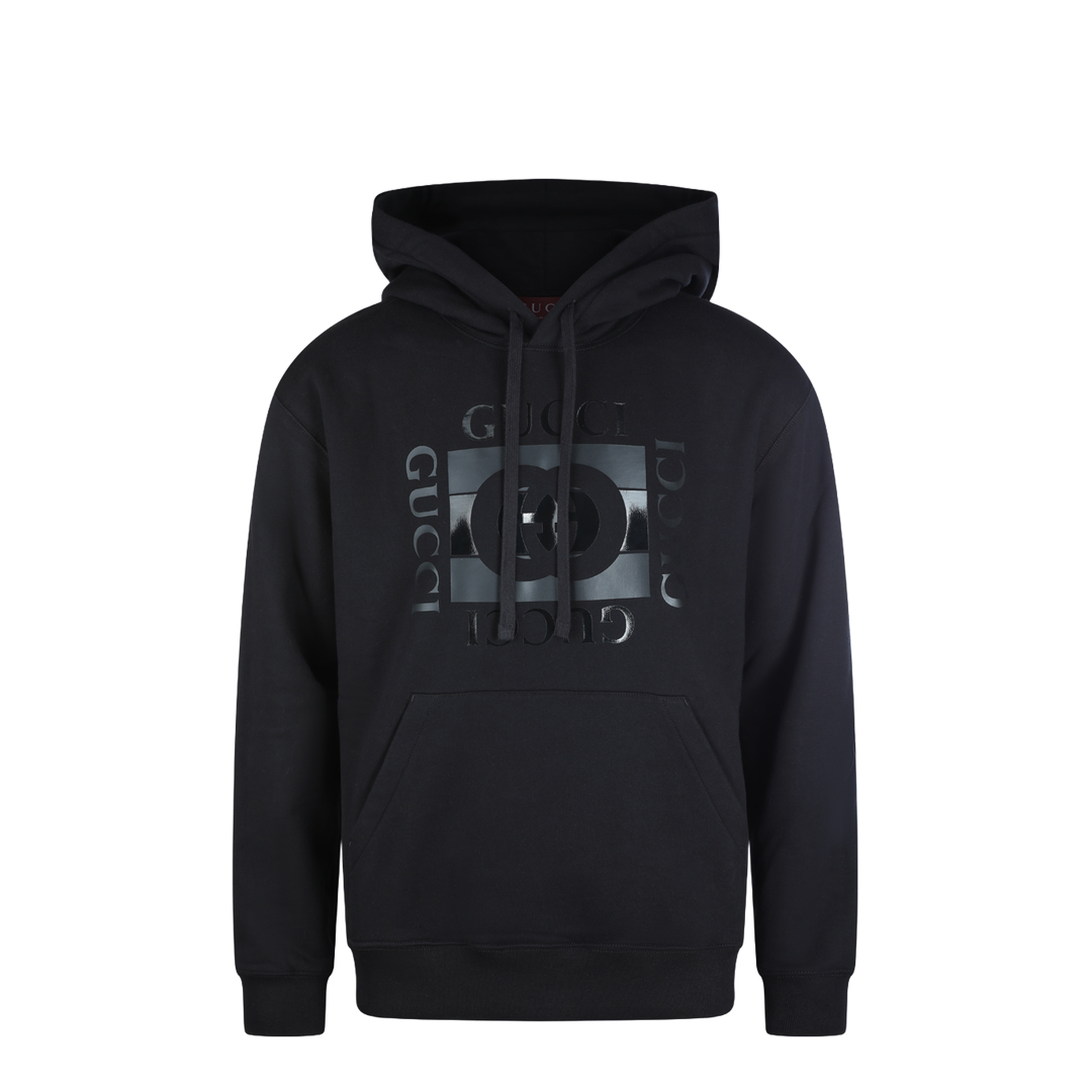 Cotton Jersey Sweatshirt with Print in Black - Image 2