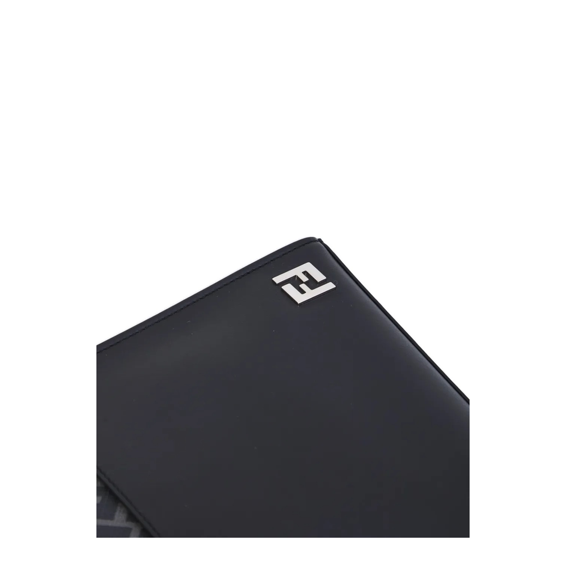 FF Squared Calfskin Clutch - Black - Image 4