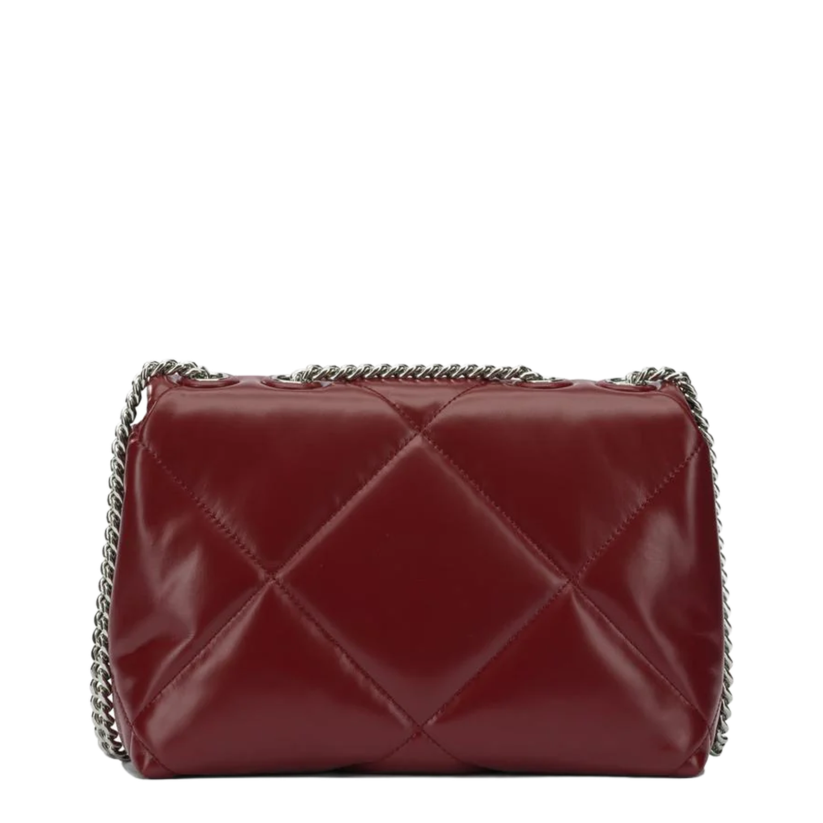Kira Diamond Small Shoulder Bag Leather Dark Carmine - Image 3