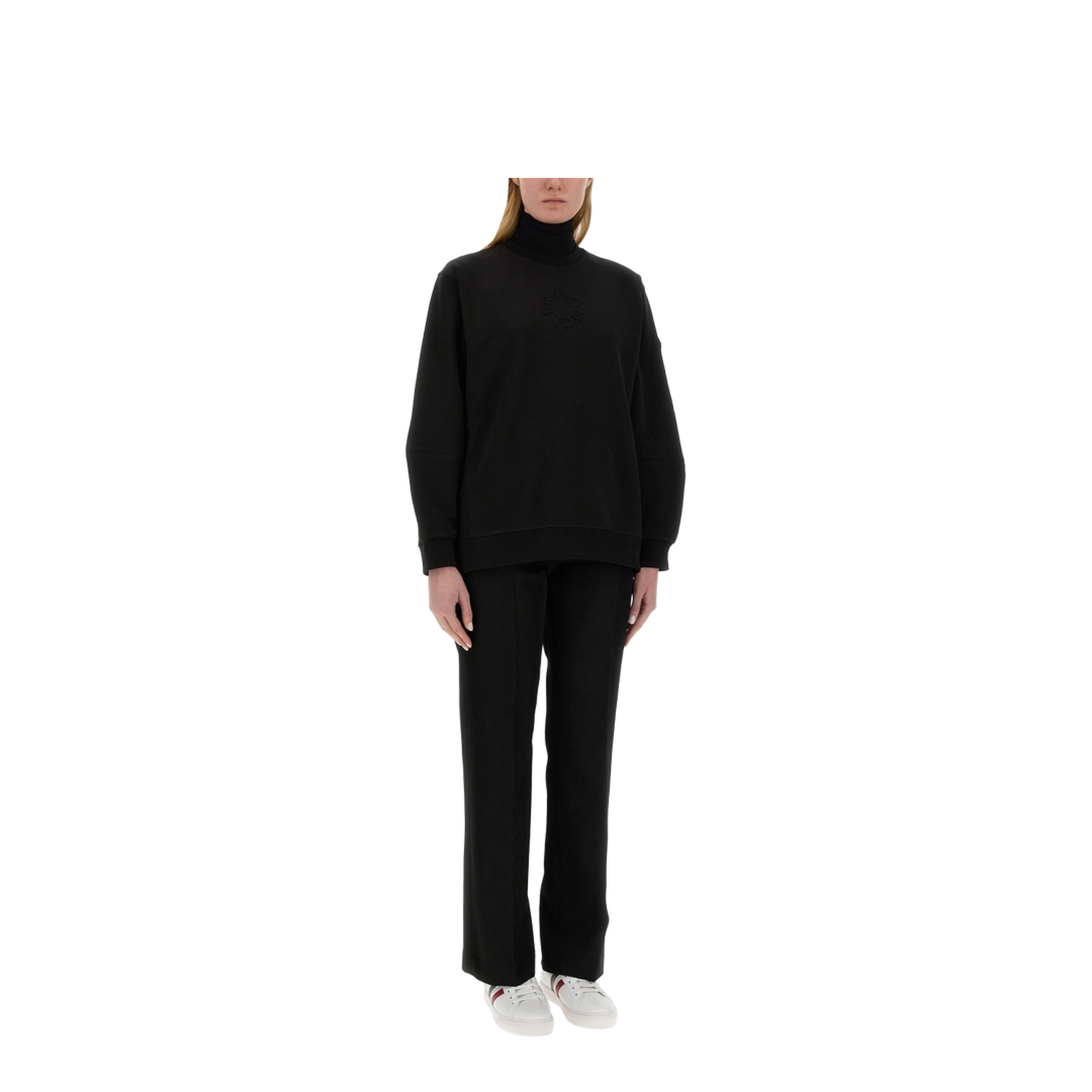 Black Cotton Oversize Sweatshirt - Image 3