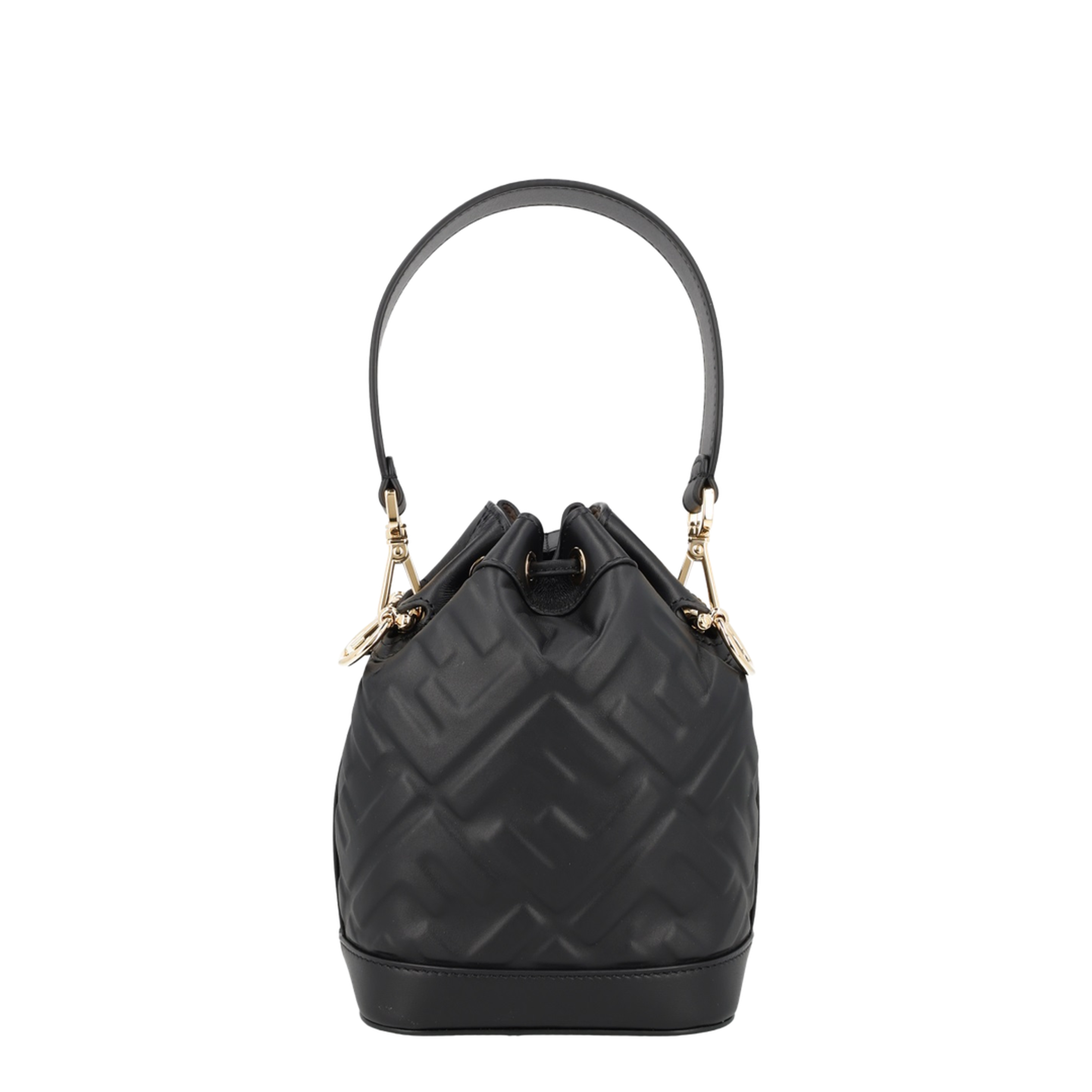 Mon Tresor Mini Calfskin Bucket Bag - Black (Nero) - Image 3