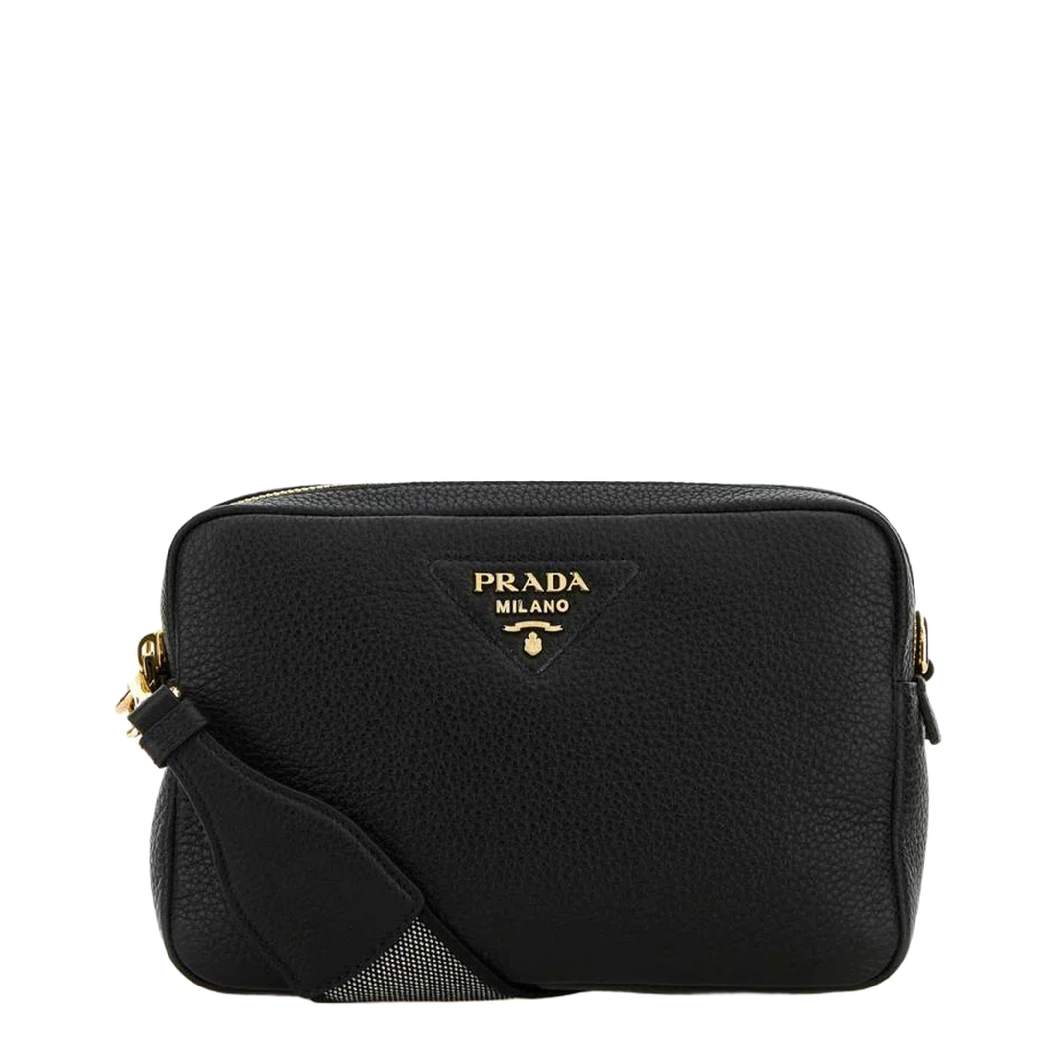 Black Leather Crossbody Bag - Image 1