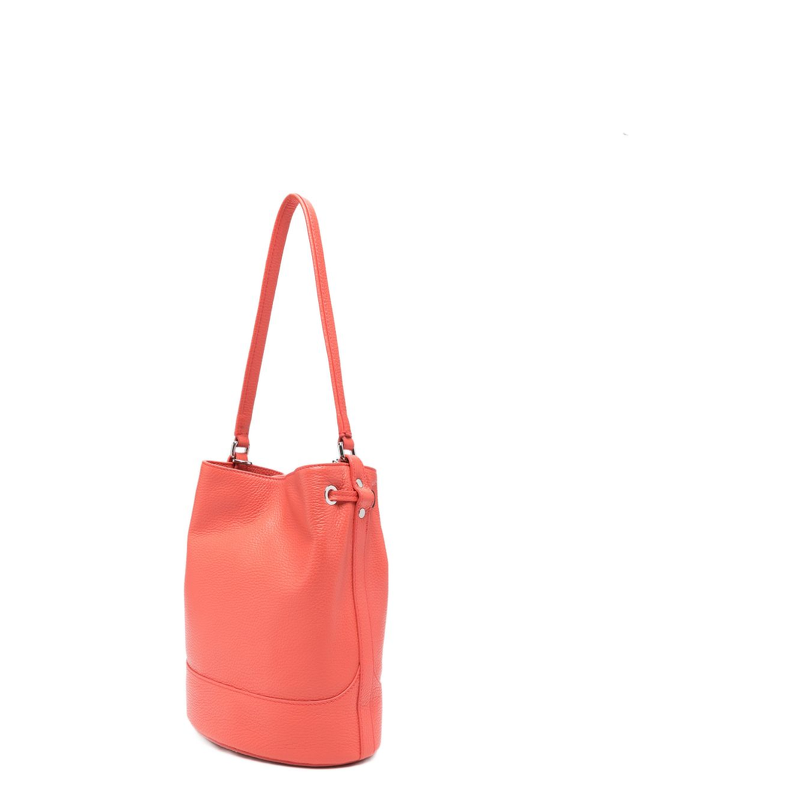 Mondà Daily Small Bovine Leather Bucket Bag - Red - Image 2