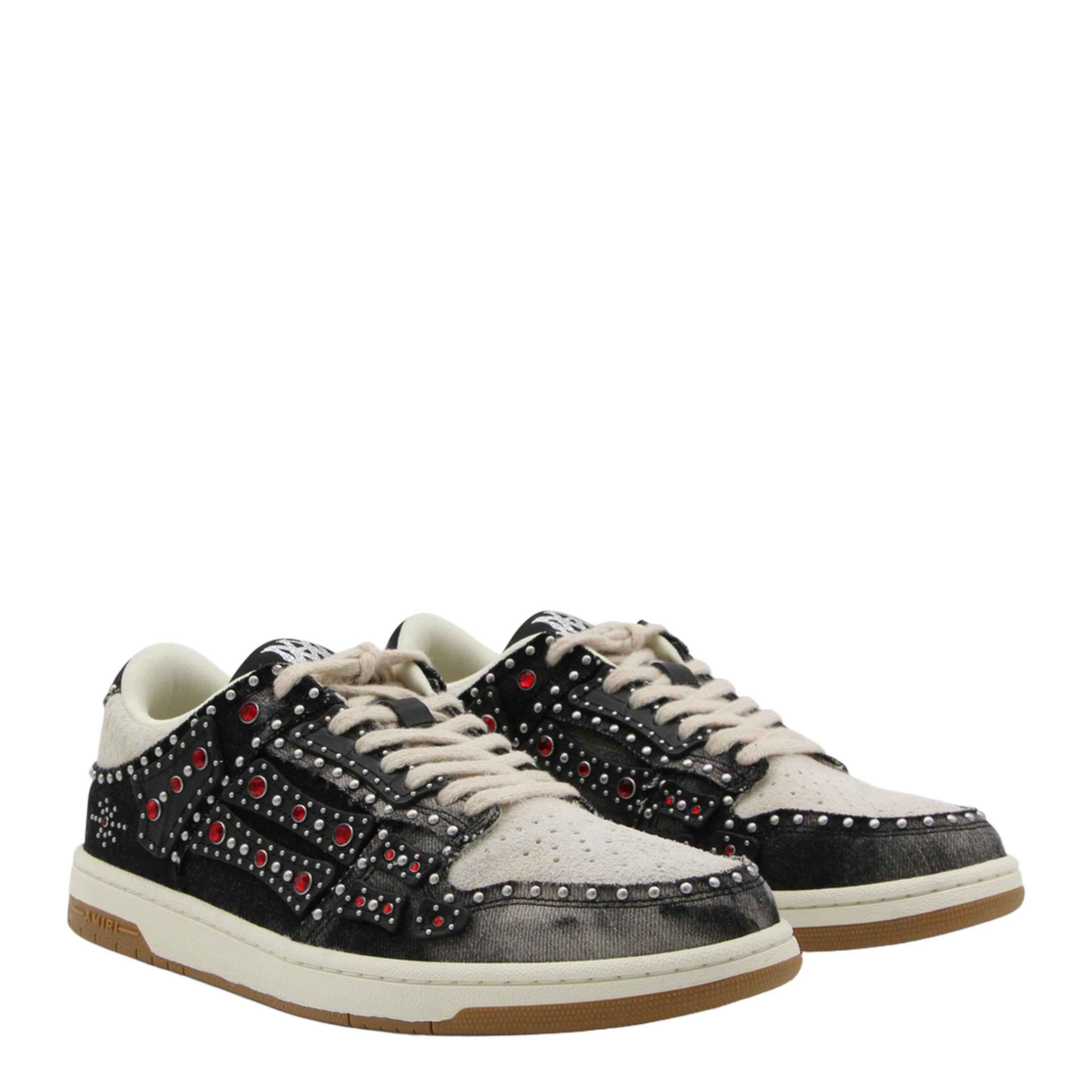 Skel Top Black Sneaker With Beads And Crystals - Image 4